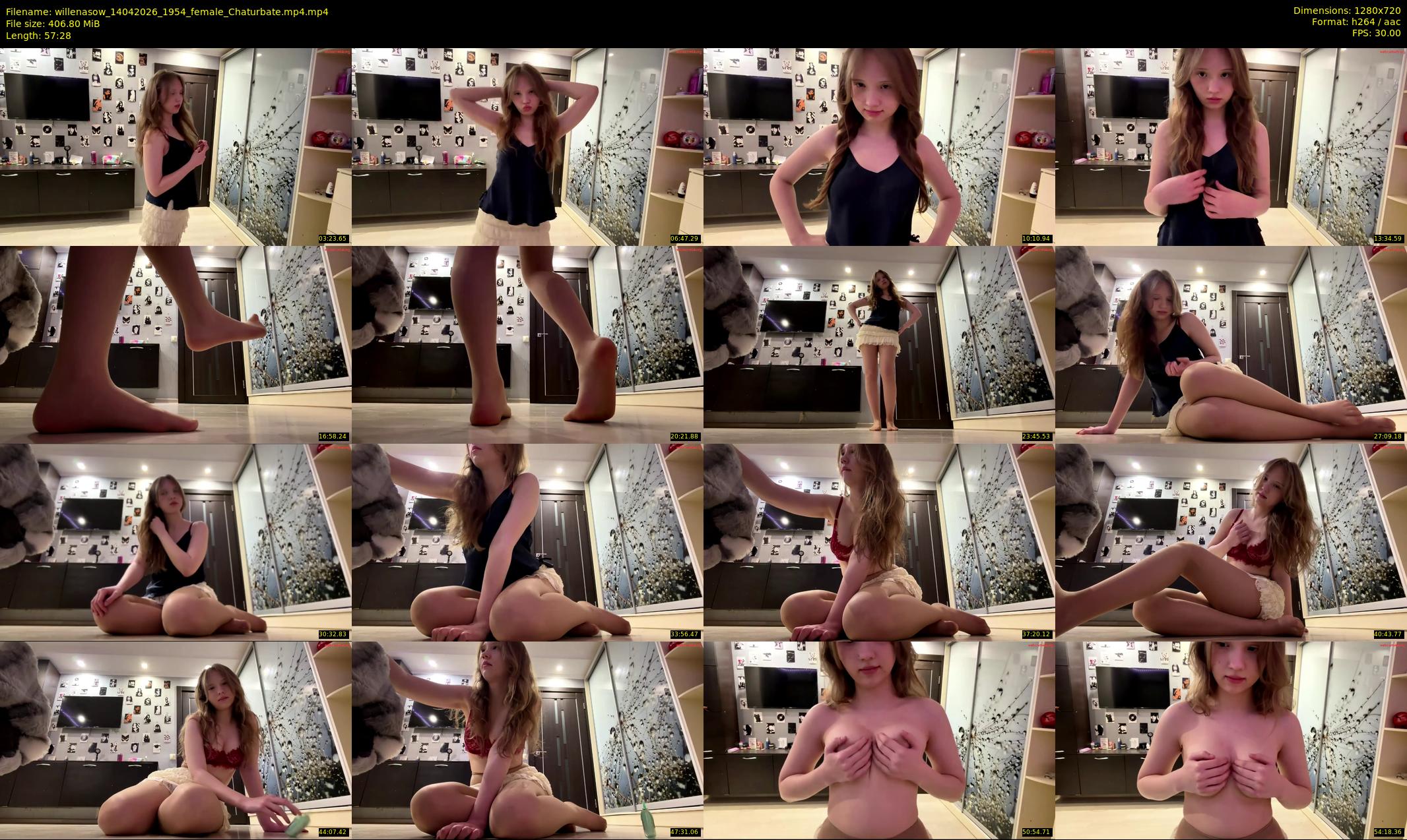 willenasow — 58 minute Chaturbate female cam show recording, 720p, Apr 14, 2026