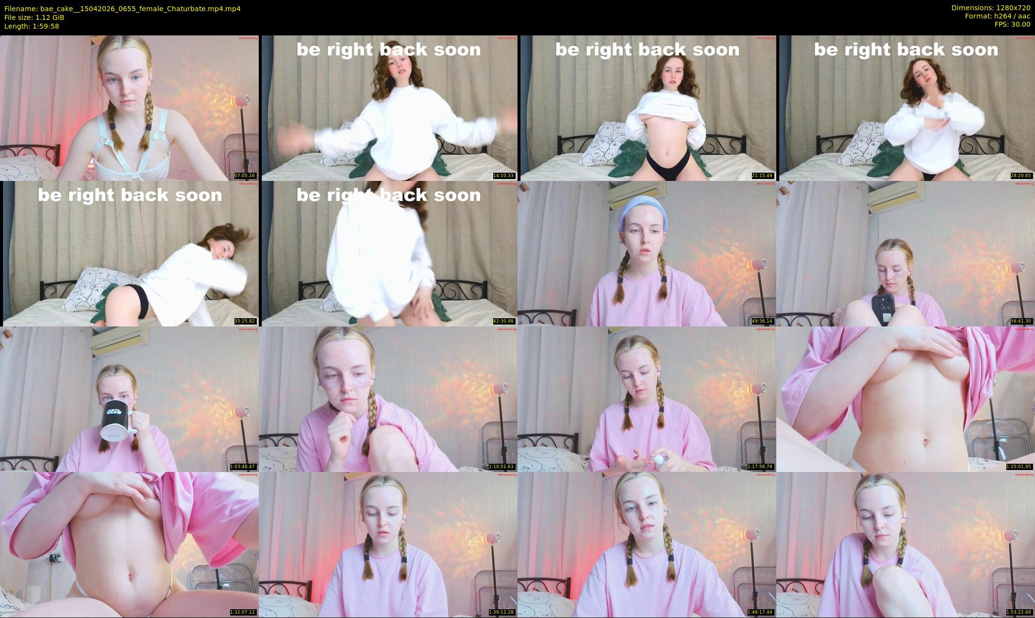 bae_cake_ — 120 minute Chaturbate female cam show recording, 720p, Apr 15, 2026