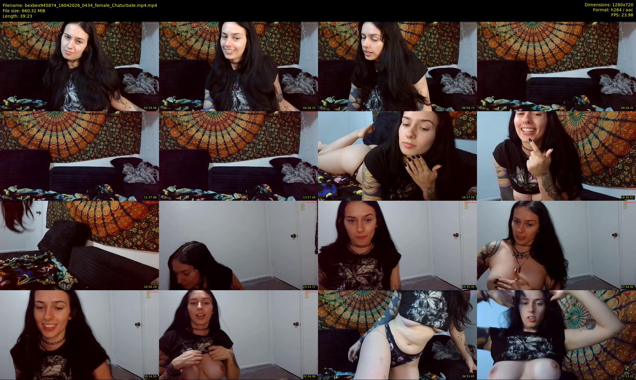 bexbex945874 — 40 minute Chaturbate female cam show recording, 720p, Apr 16, 2026