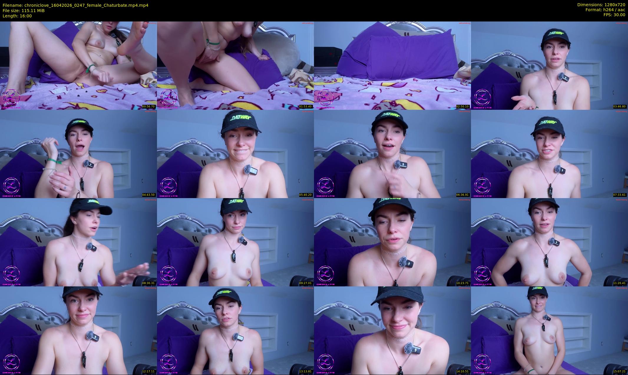 chroniclove — 16 minute Chaturbate female cam show recording, 720p, Apr 16, 2026