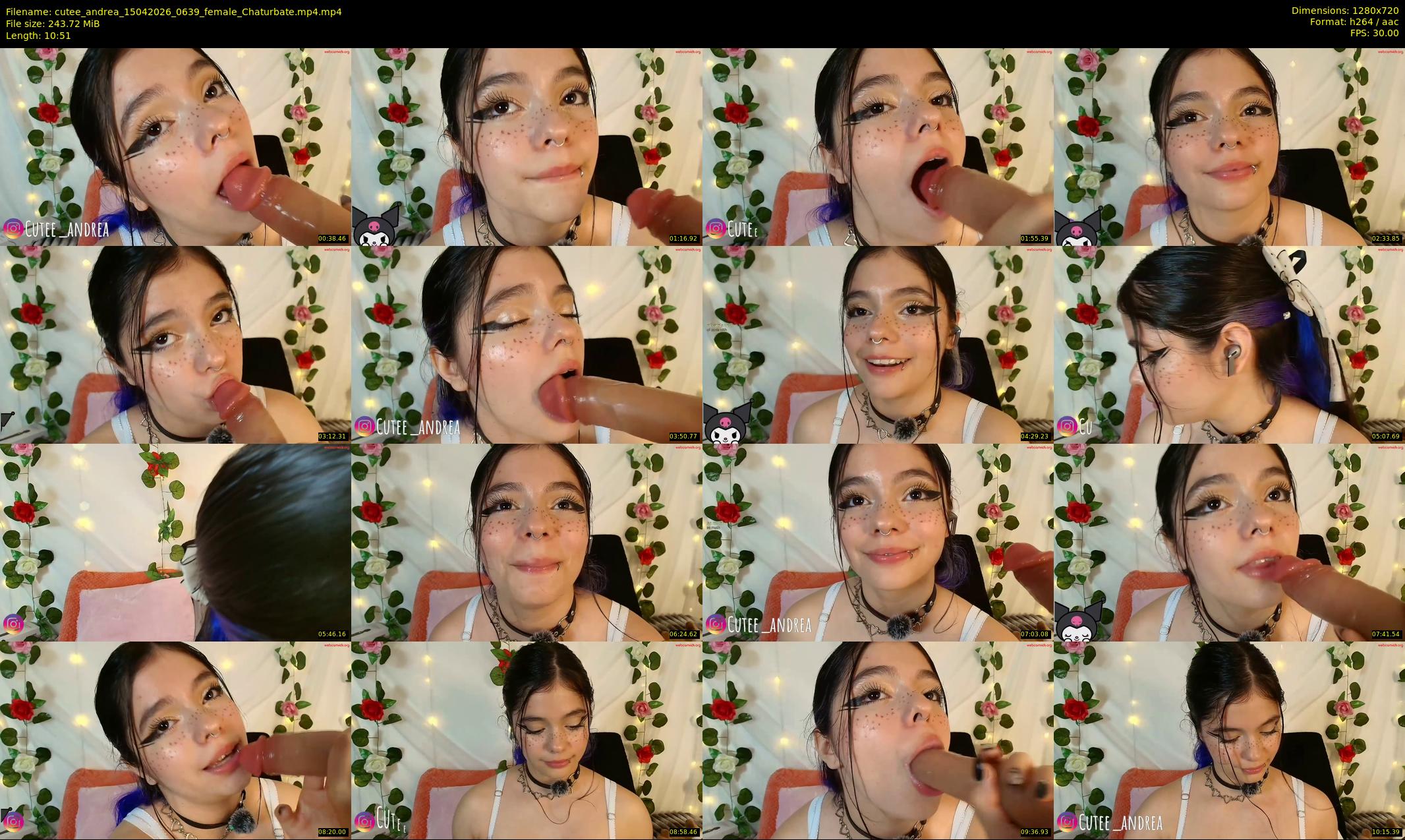 cutee_andrea — 11 minute Chaturbate female cam show recording, 720p, Apr 15, 2026