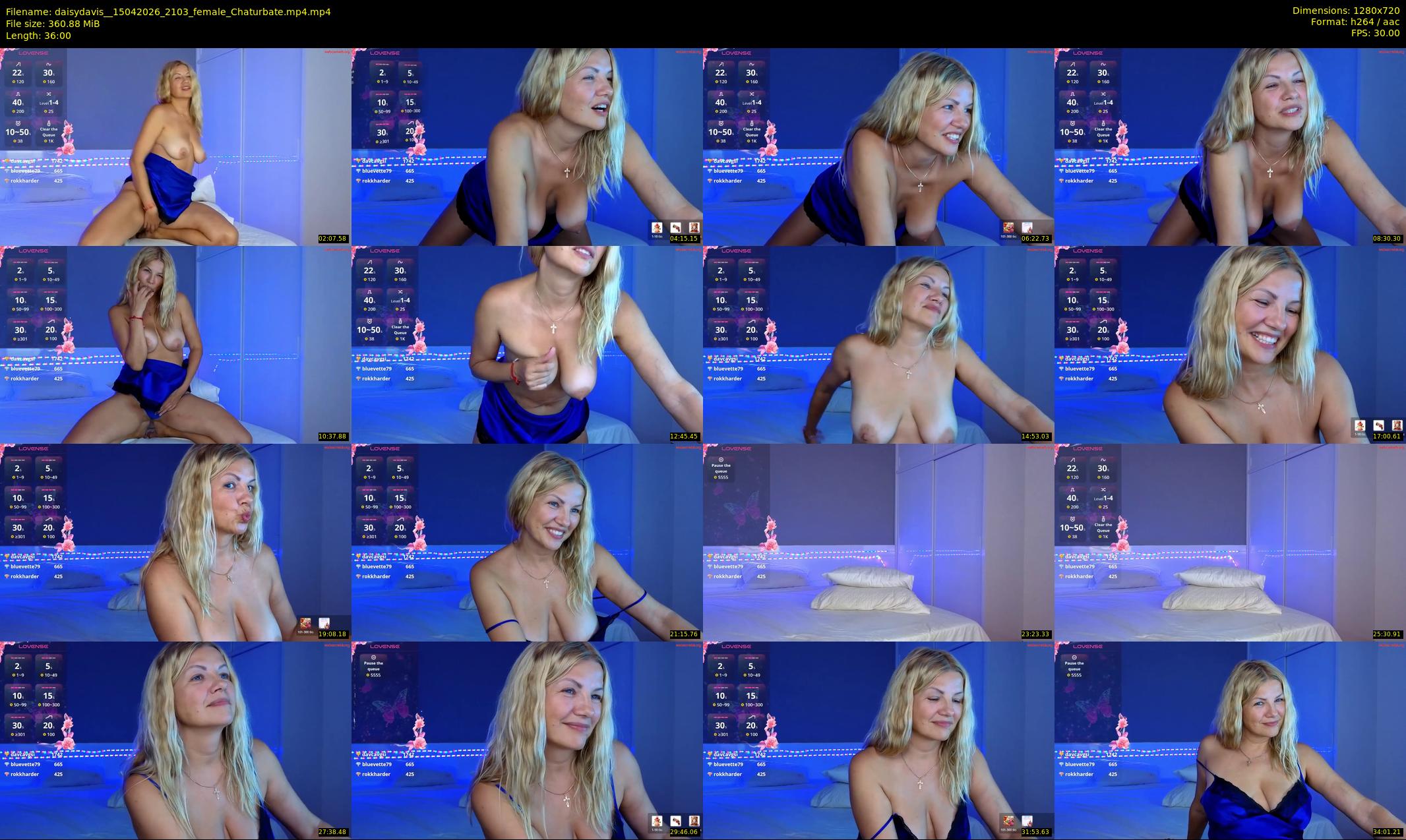 daisydavis_ — 36 minute Chaturbate female cam show recording, 720p, Apr 15, 2026