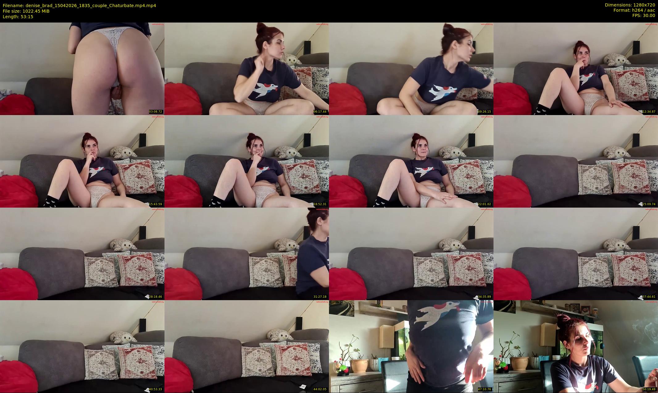 denise_brad — 54 minute Chaturbate couple cam show recording, 720p, Apr 15, 2026