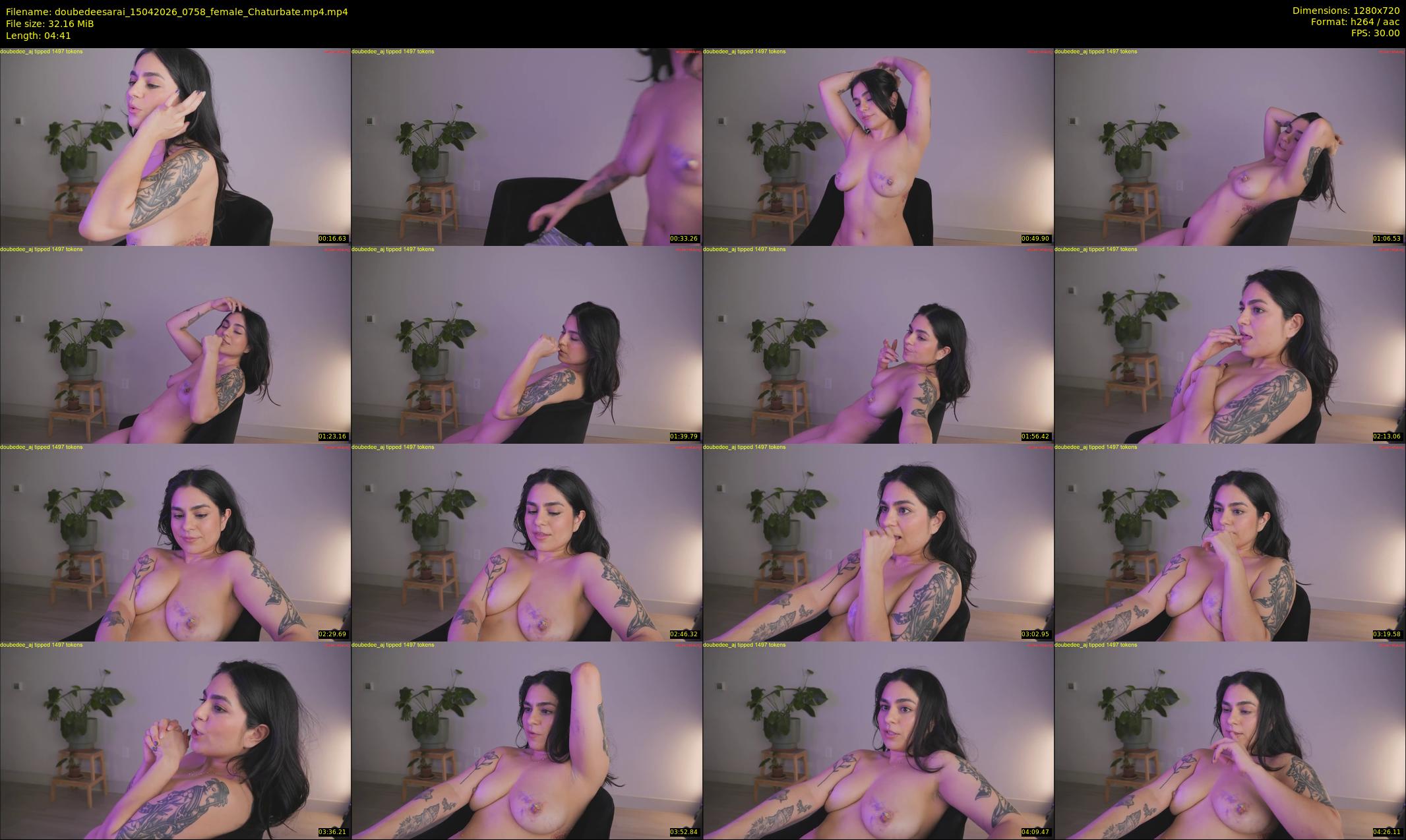 doubedeesarai — 5 minute Chaturbate female cam show recording, 720p, Apr 15, 2026