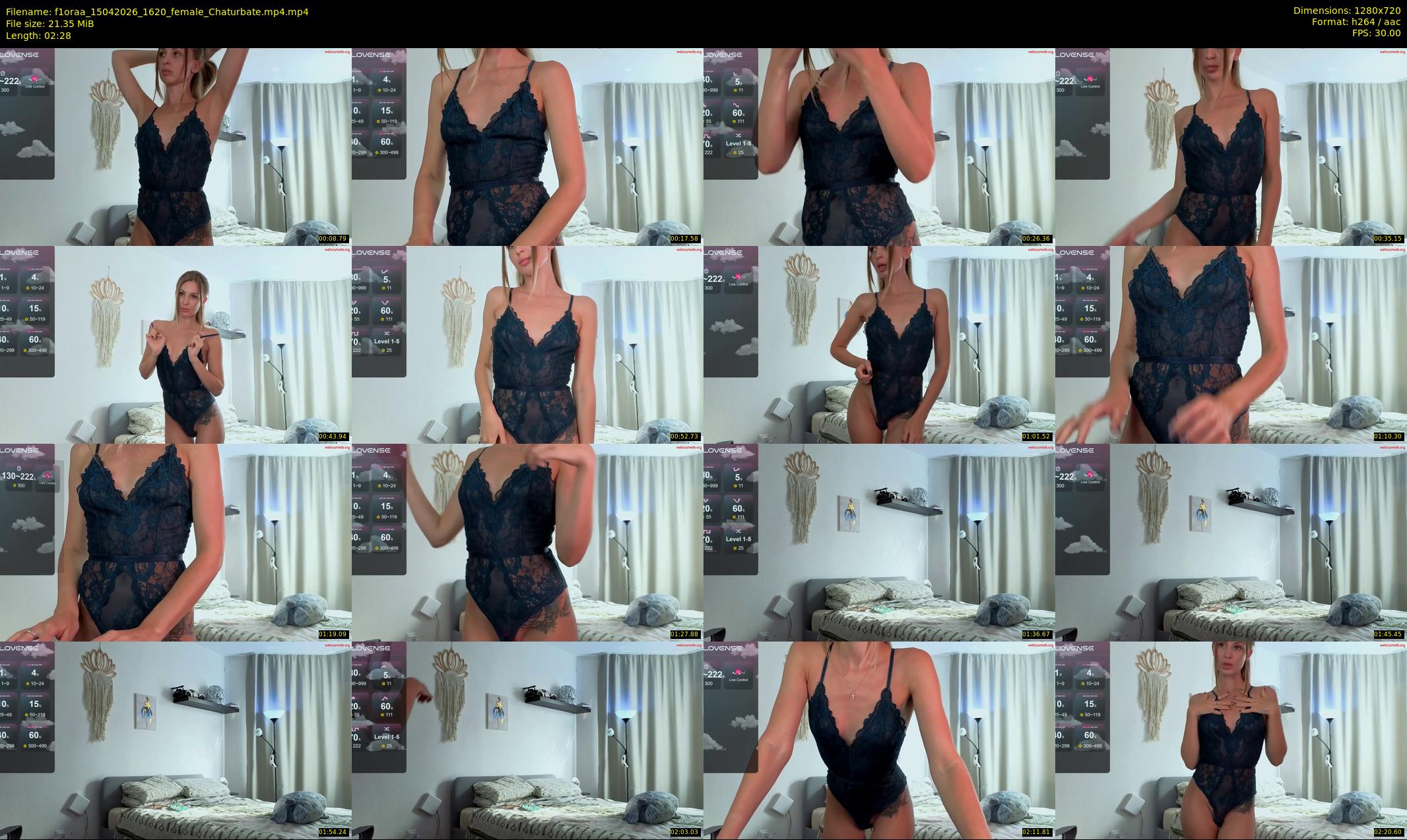 f1oraa — 3 minute Chaturbate female cam show recording, 720p, Apr 15, 2026