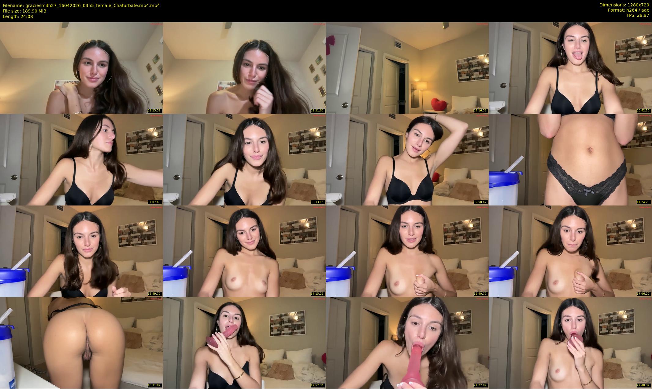 graciesmith27 — 25 minute Chaturbate female cam show recording, 720p, Apr 16, 2026