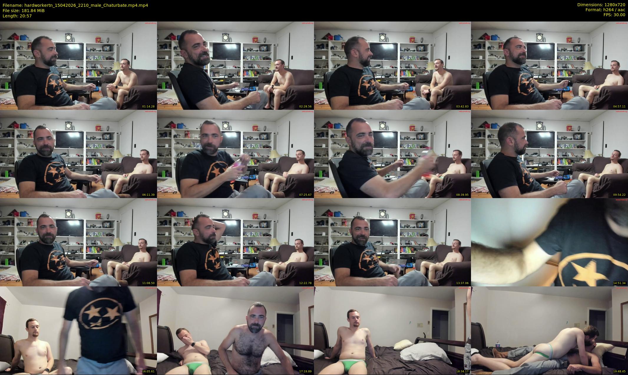 hardworkertn — 21 minute Chaturbate male cam show recording, 720p, Apr 15, 2026