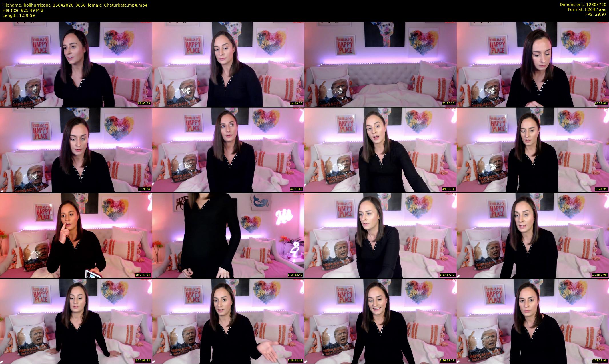 holihurricane — 120 minute Chaturbate female cam show recording, 720p, Apr 15, 2026