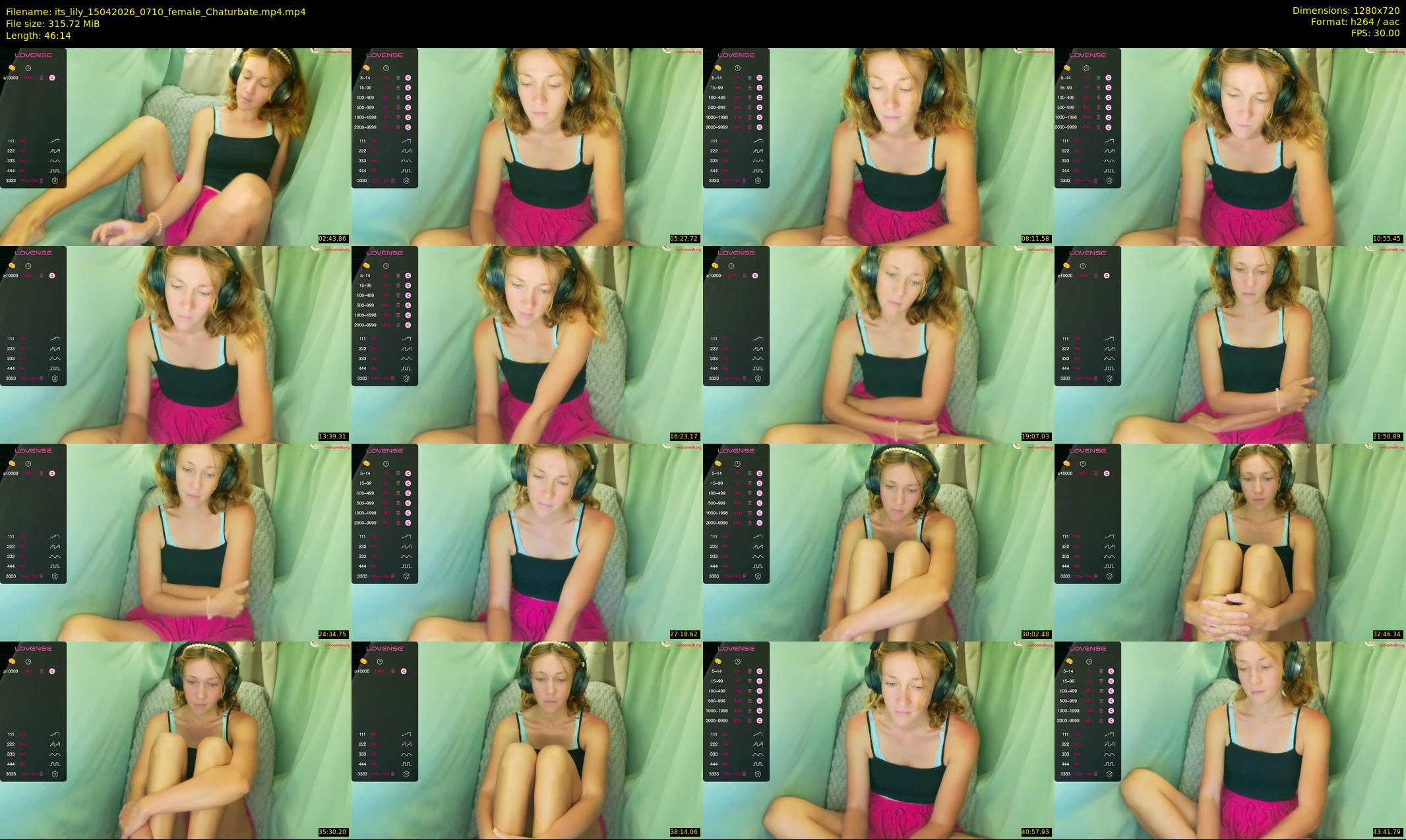 its_lily — 47 minute Chaturbate female cam show recording, 720p, Apr 15, 2026