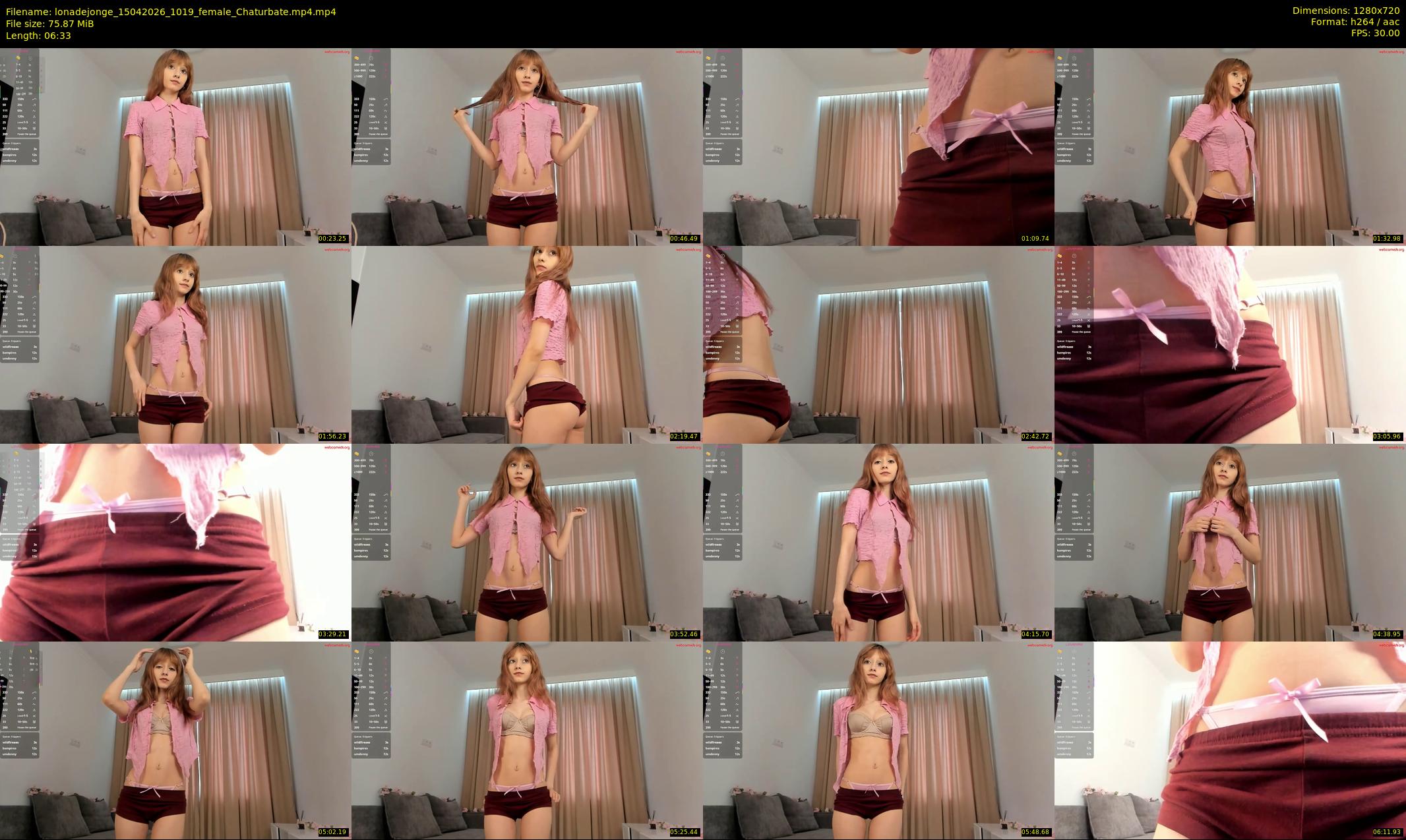 lonadejonge — 7 minute Chaturbate female cam show recording, 720p, Apr 15, 2026