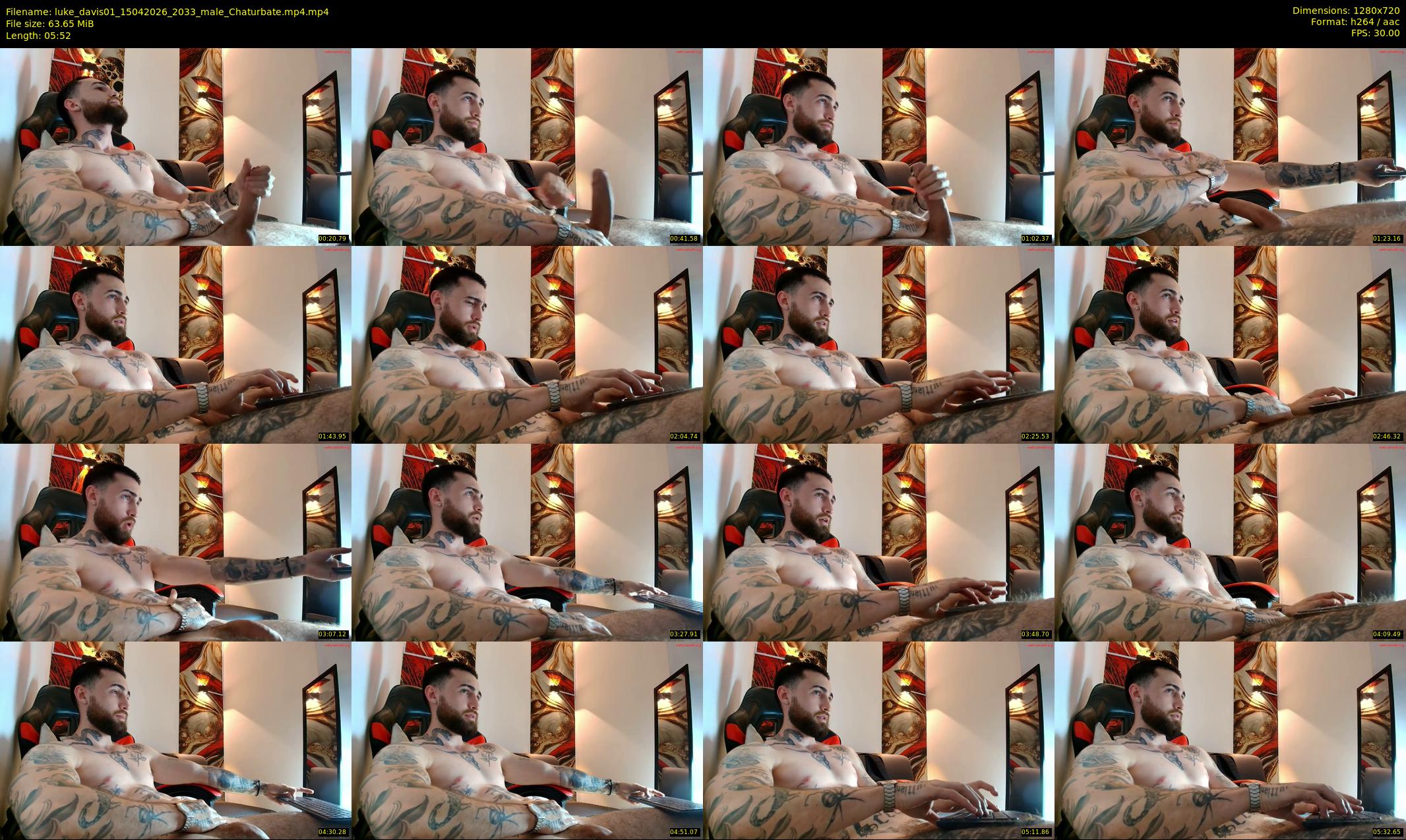luke_davis01 — 6 minute Chaturbate male cam show recording, 720p, Apr 15, 2026