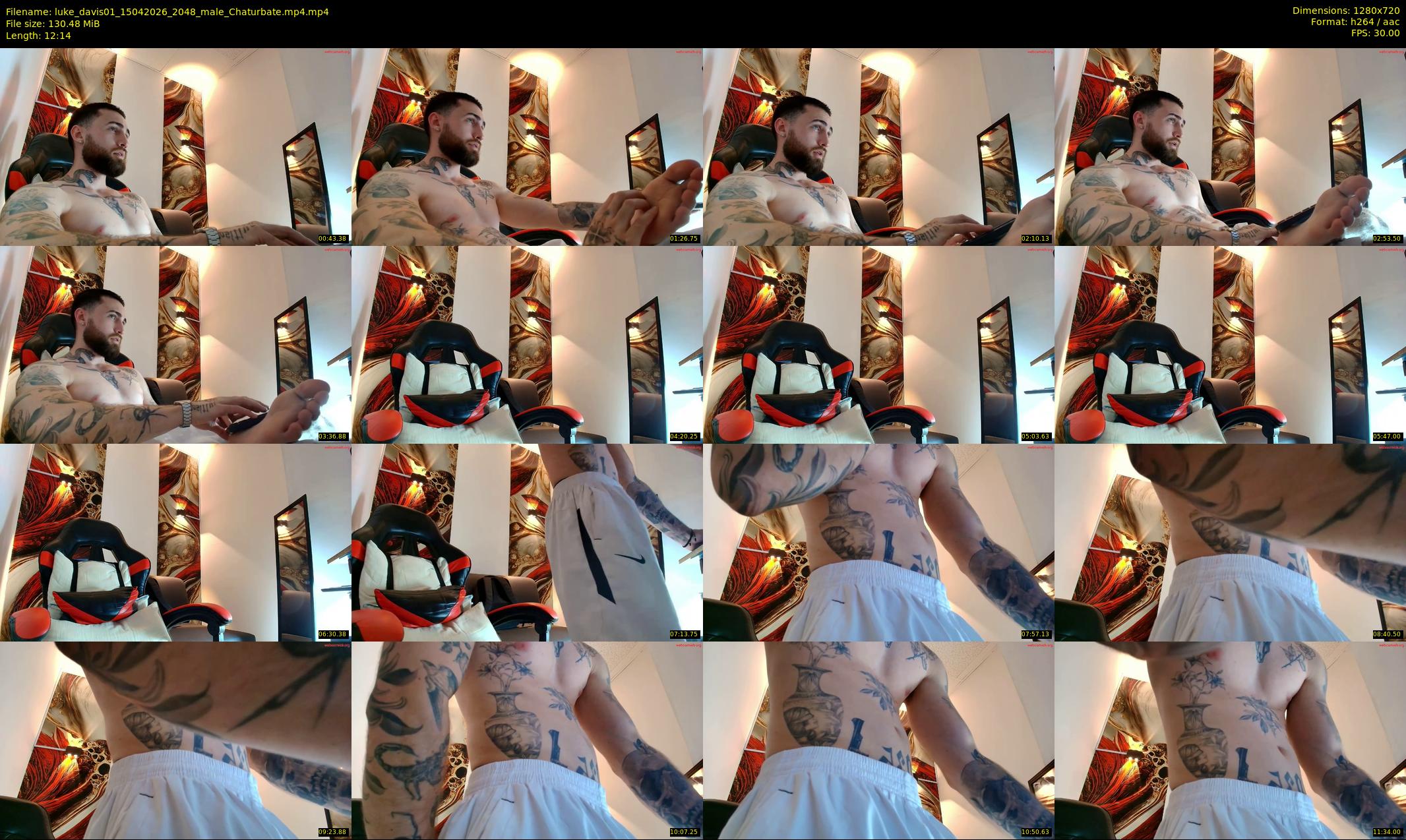 luke_davis01 — 13 minute Chaturbate male cam show recording, 720p, Apr 15, 2026