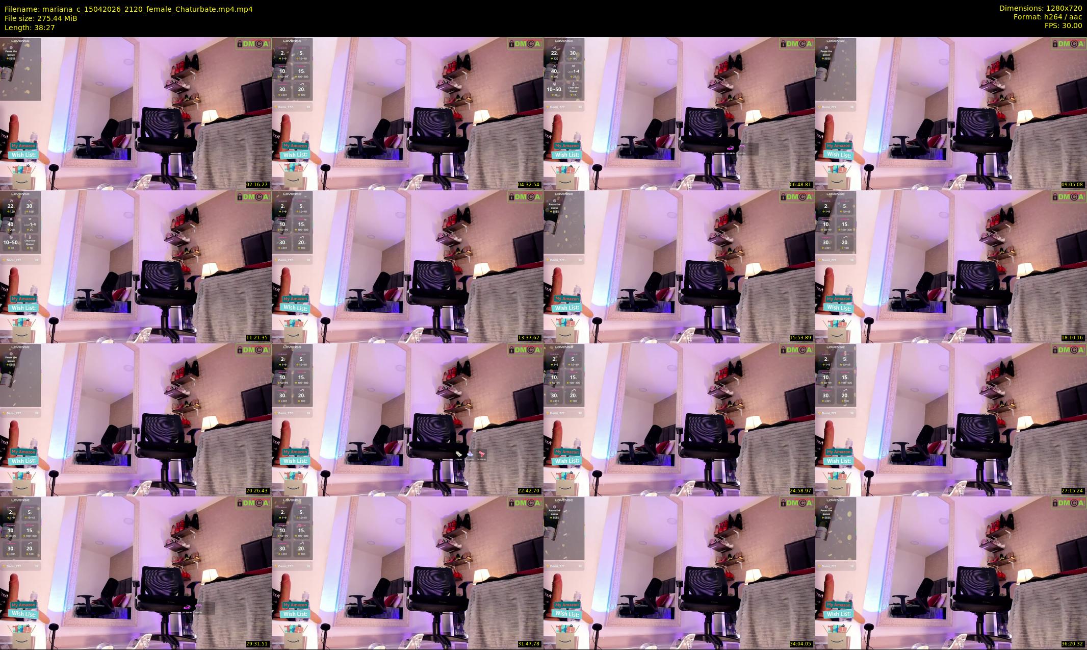 mariana_c — 39 minute Chaturbate female cam show recording, 720p, Apr 15, 2026