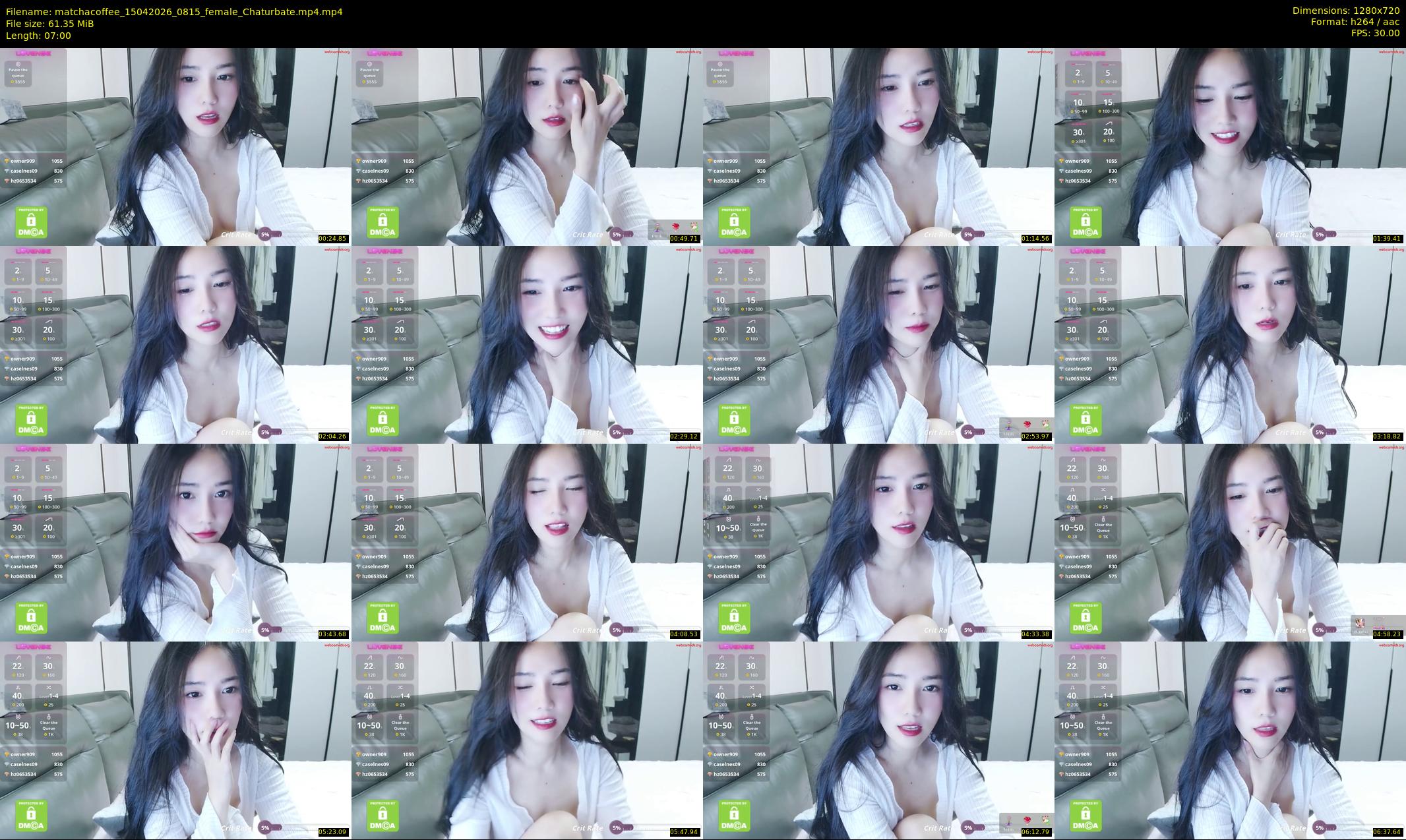 matchacoffee — 7 minute Chaturbate female cam show recording, 720p, Apr 15, 2026