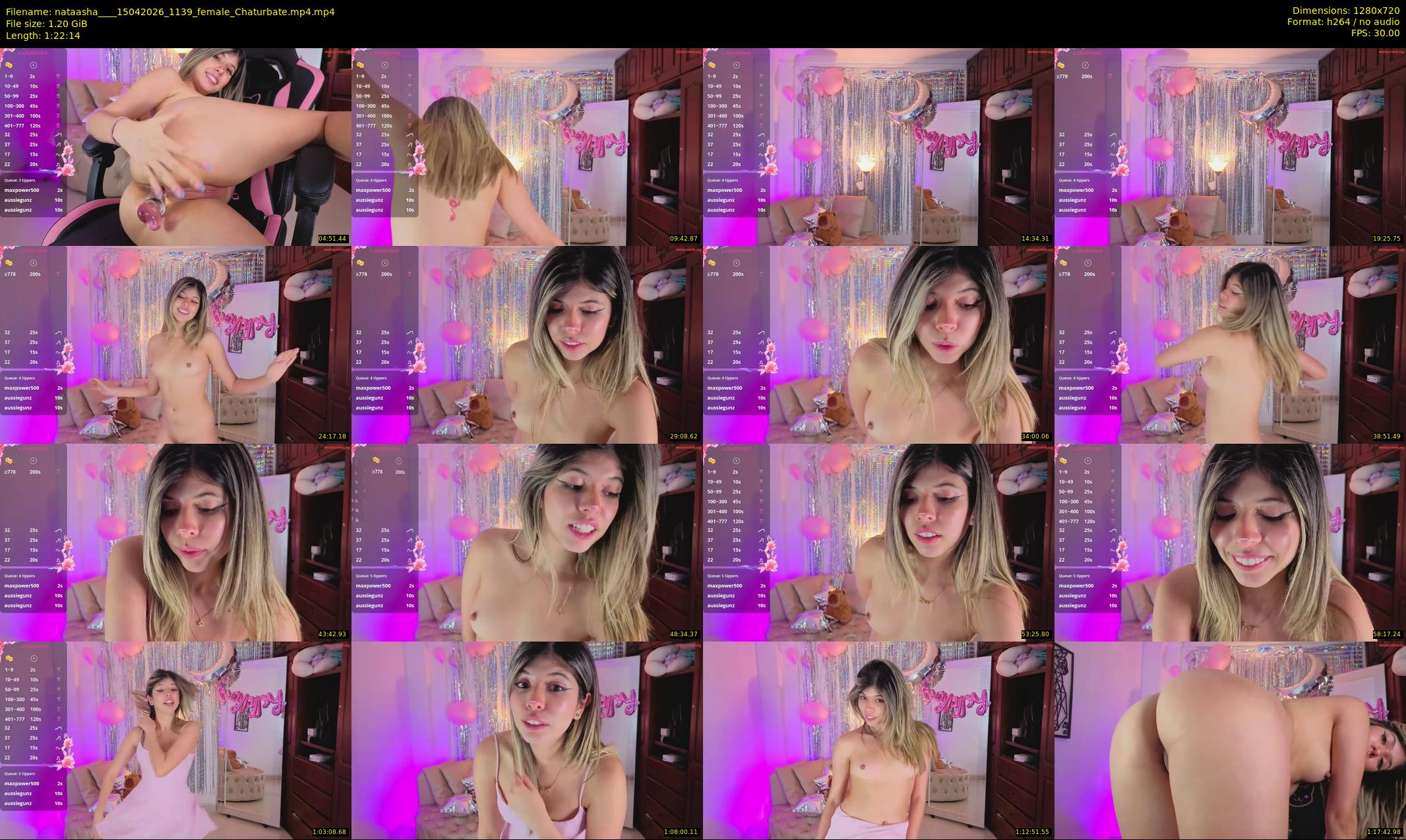 nataasha___ — 83 minute Chaturbate female cam show recording, 720p, Apr 15, 2026