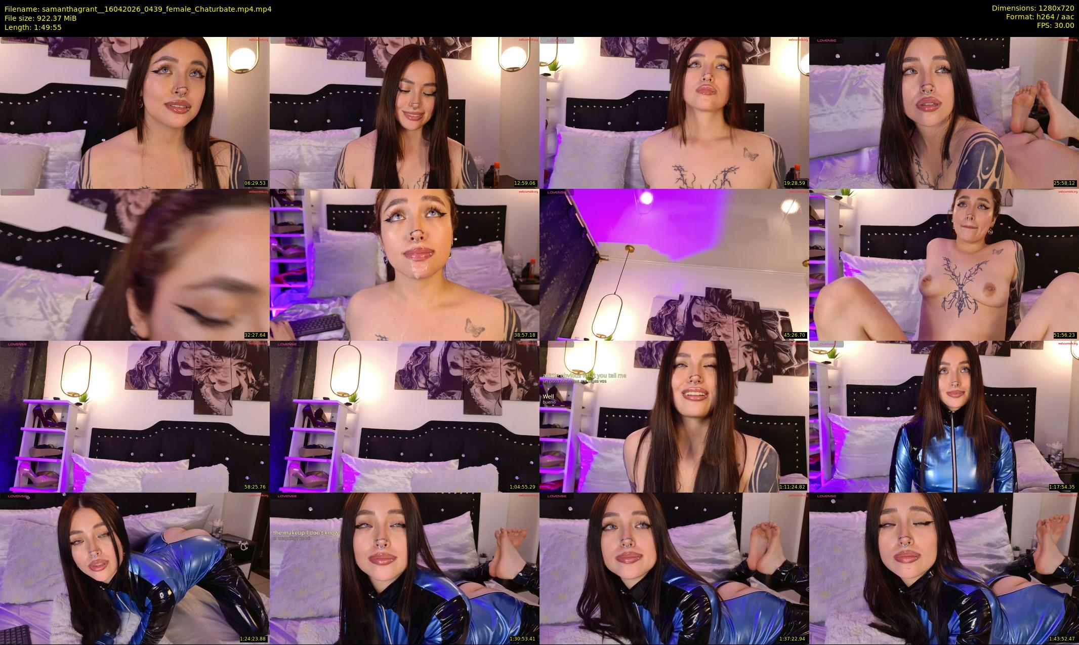 samanthagrant_ — 110 minute Chaturbate female cam show recording, 720p, Apr 16, 2026
