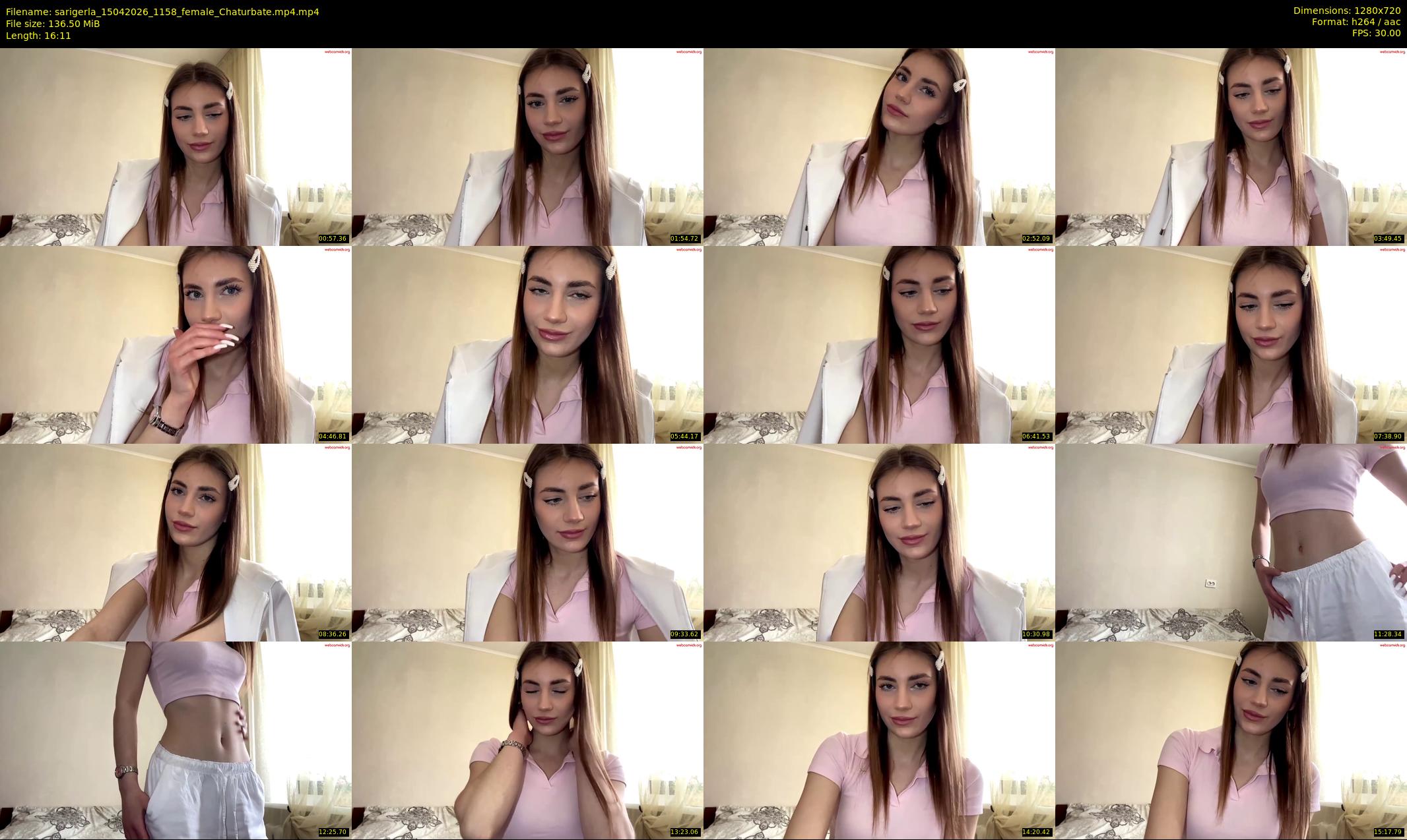 sarigerla — 17 minute Chaturbate female cam show recording, 720p, Apr 15, 2026