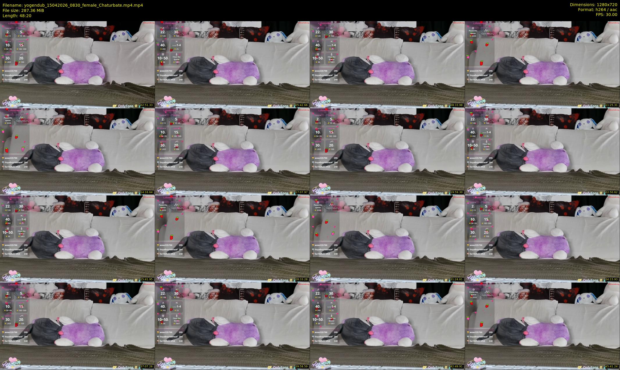 yogendub — 49 minute Chaturbate female cam show recording, 720p, Apr 15, 2026