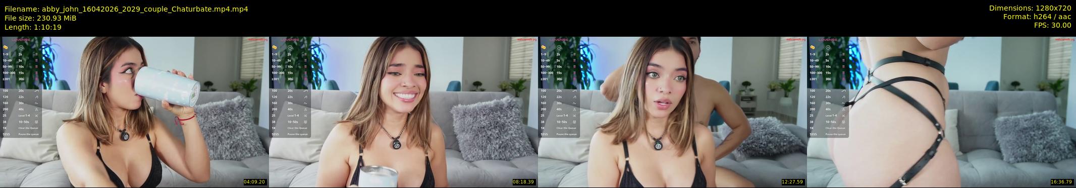 abby_john — 71 minute Chaturbate couple cam show recording, 720p, Apr 16, 2026