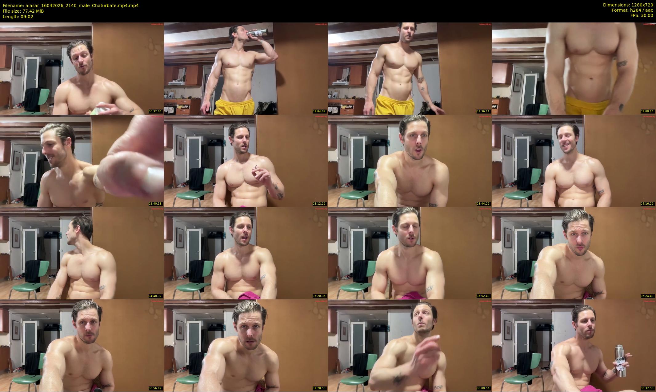 aiasar — 10 minute Chaturbate male cam show recording, 720p, Apr 16, 2026