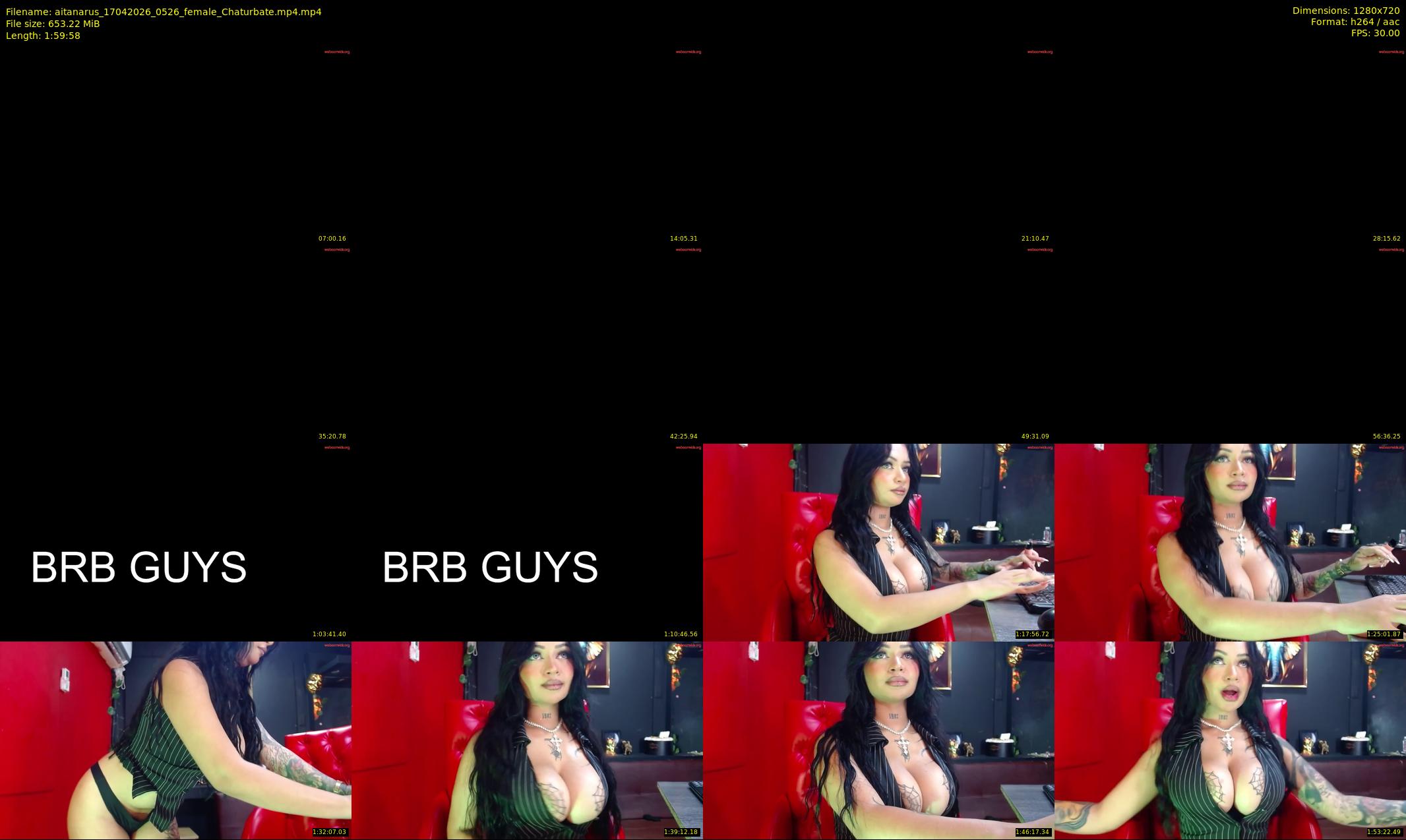 aitanarus — 120 minute Chaturbate female cam show recording, 720p, Apr 17, 2026