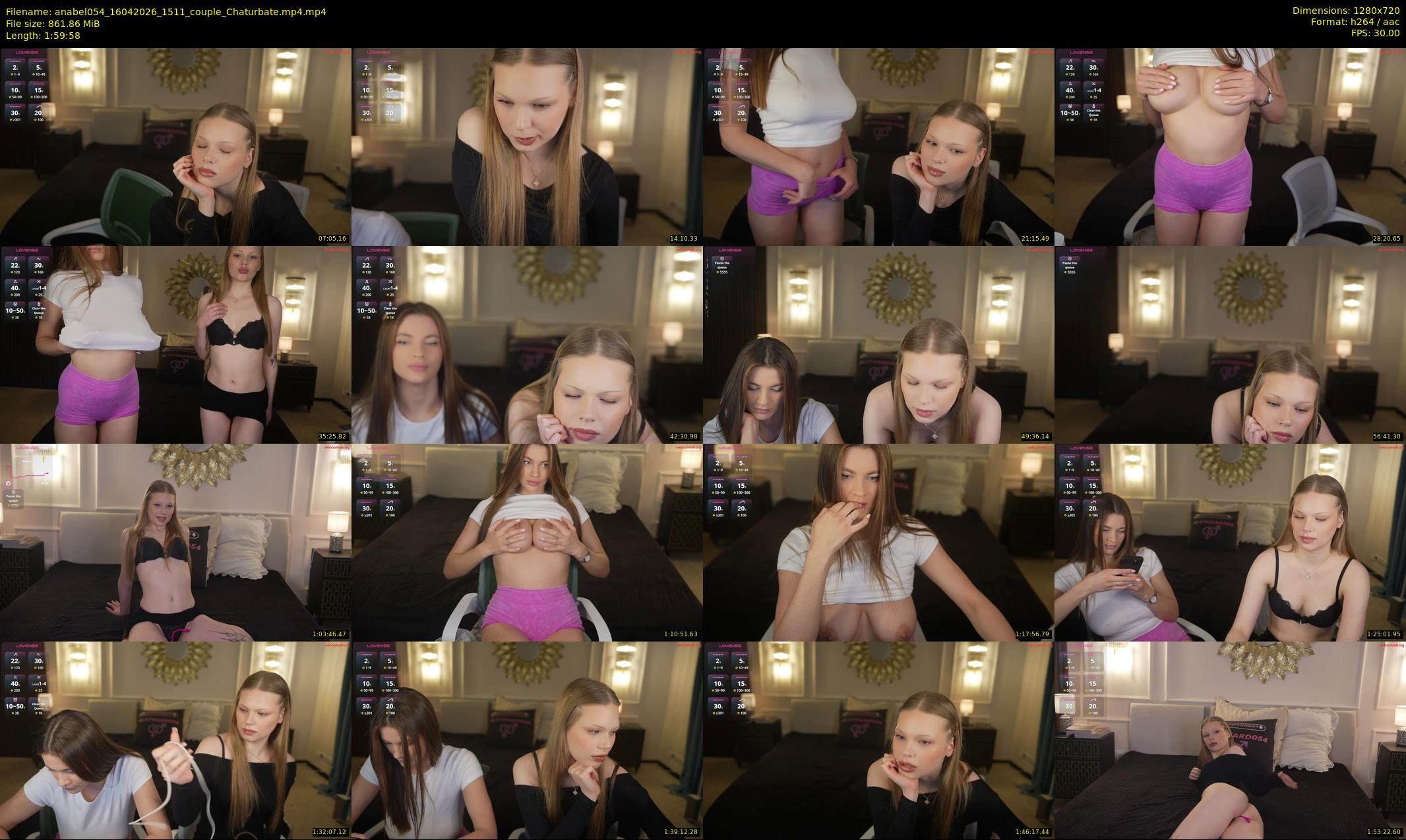 anabel054 — 120 minute Chaturbate female cam show recording, 720p, Apr 16, 2026