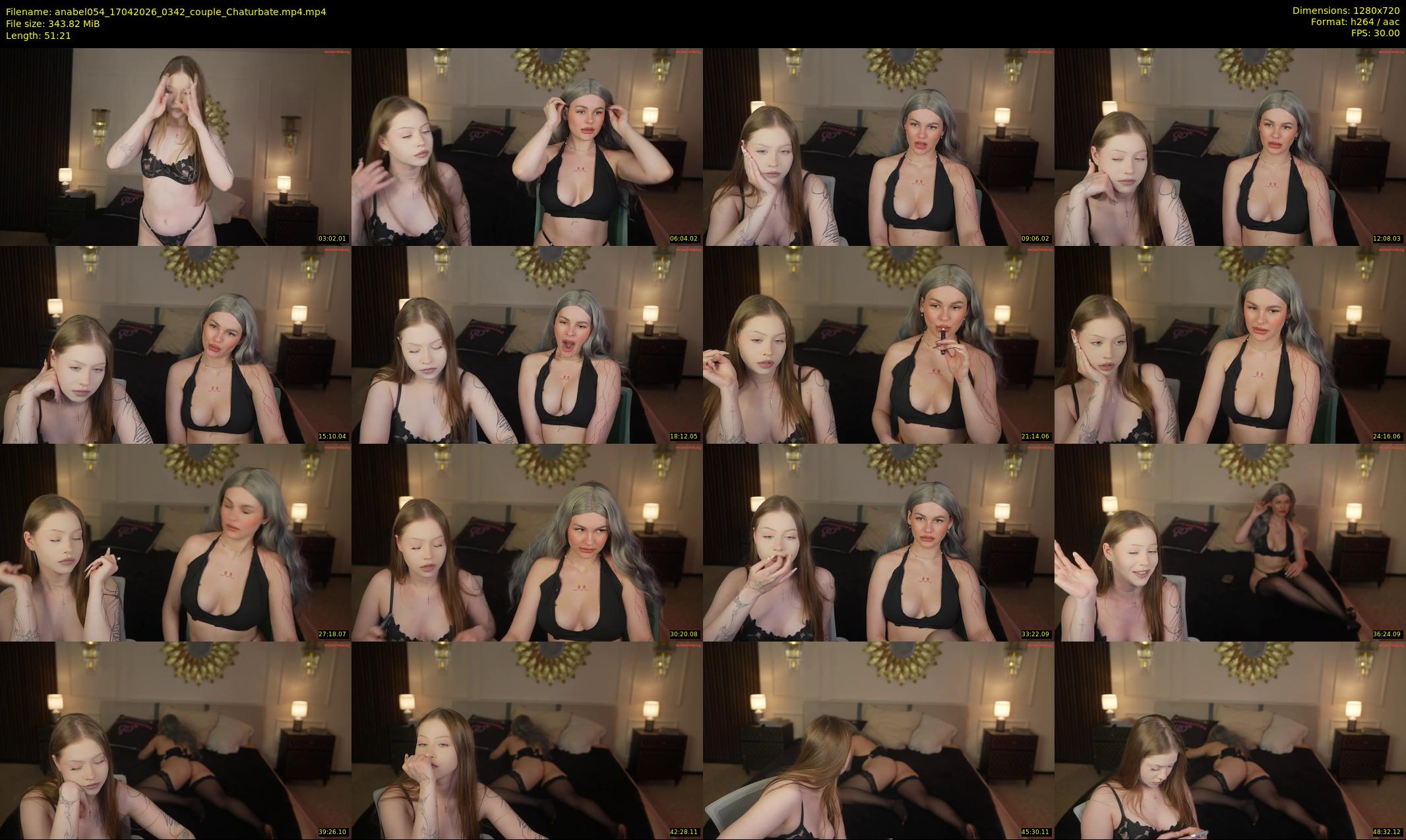 anabel054 — 52 minute Chaturbate female cam show recording, 720p, Apr 17, 2026