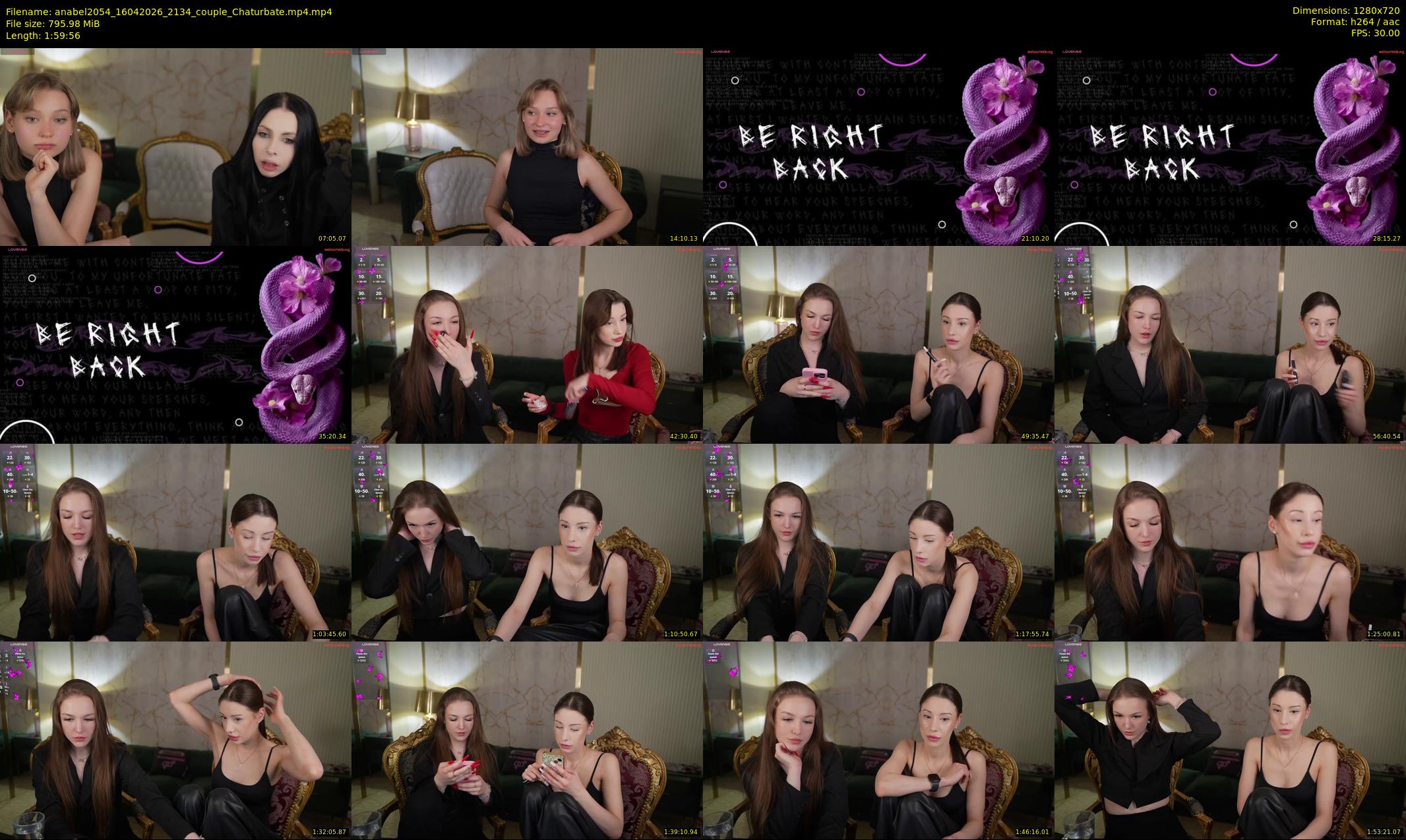 anabel2054 — 120 minute Chaturbate female cam show recording, 720p, Apr 16, 2026