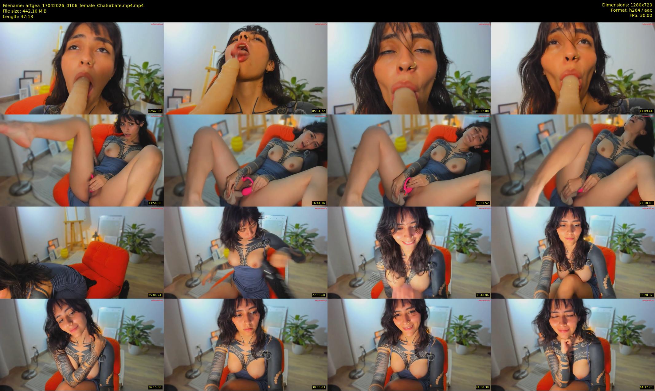 artgea — 48 minute Chaturbate female cam show recording, 720p, Apr 17, 2026