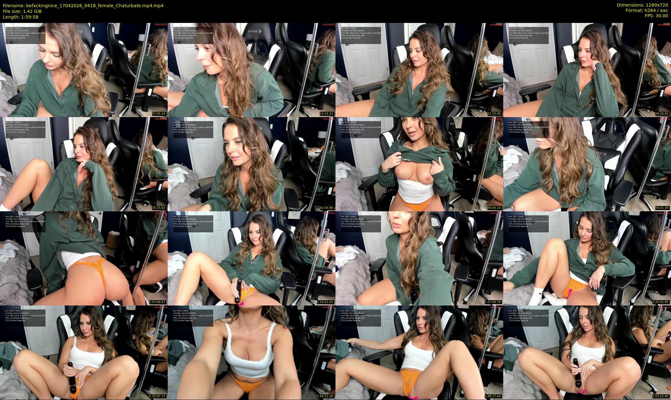 befxckingnice — 120 minute Chaturbate female cam show recording, 720p, Apr 17, 2026