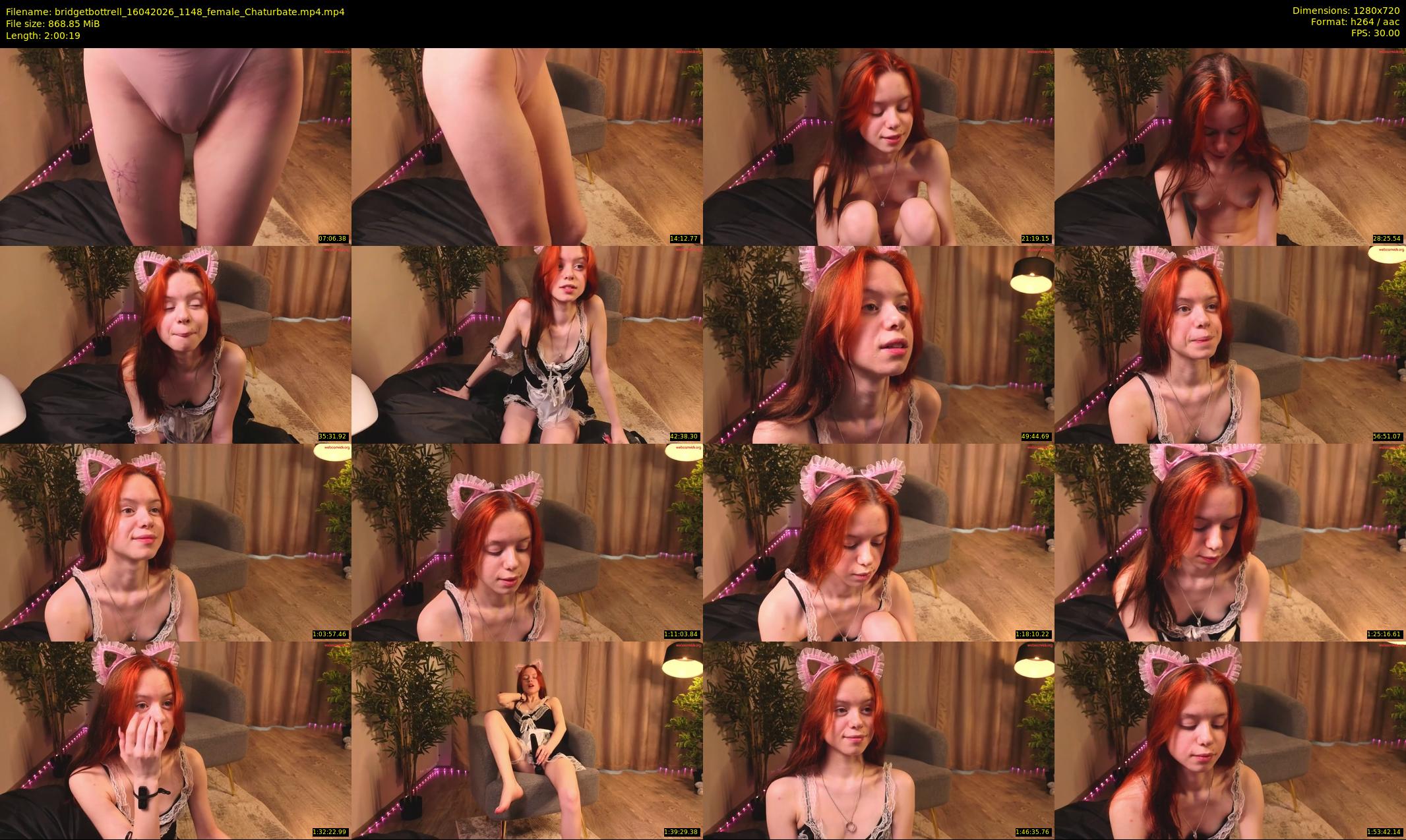 bridgetbottrell — 121 minute Chaturbate female cam show recording, 720p, Apr 16, 2026
