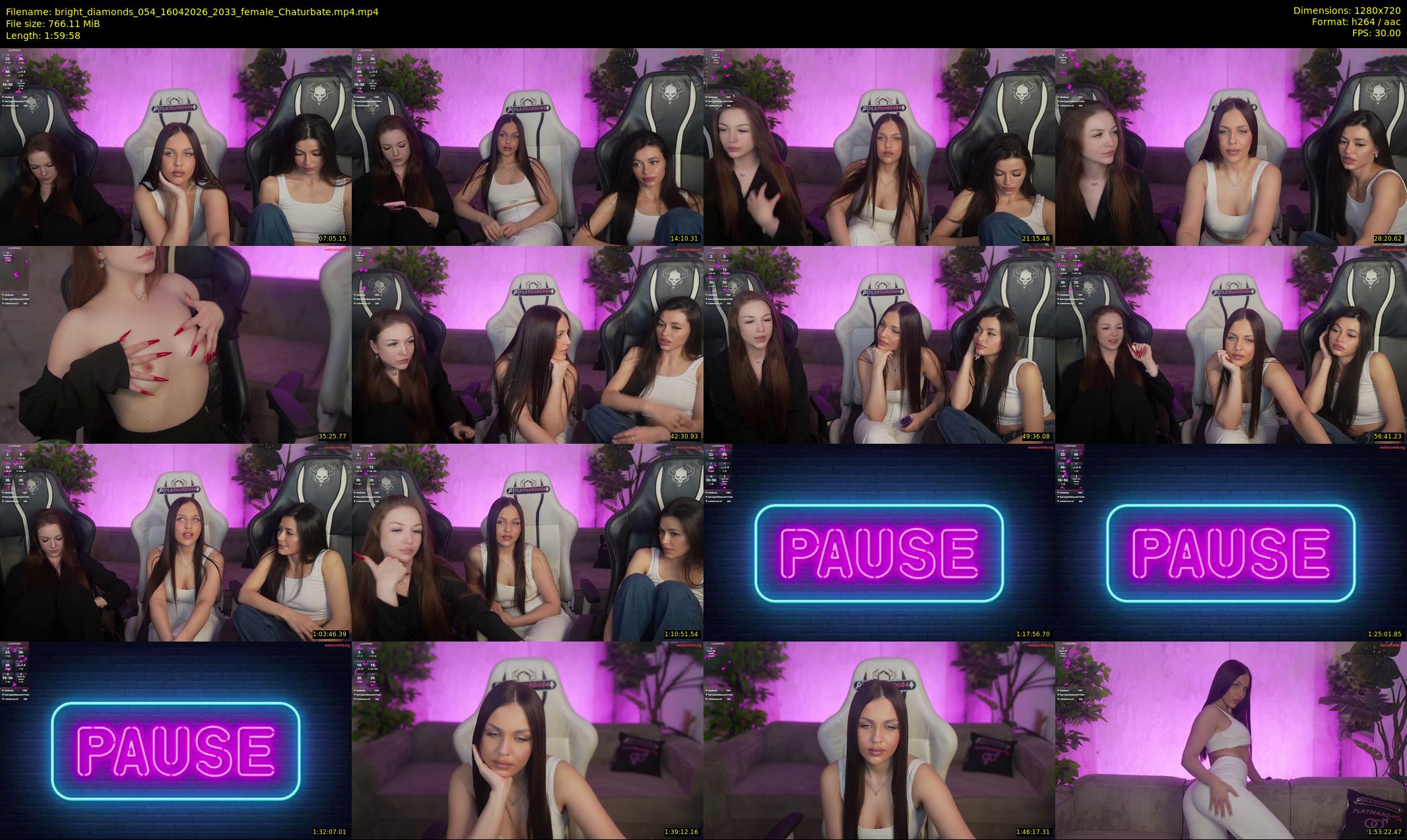 bright_diamonds_054 — 120 minute Chaturbate couple cam show recording, 720p, Apr 16, 2026