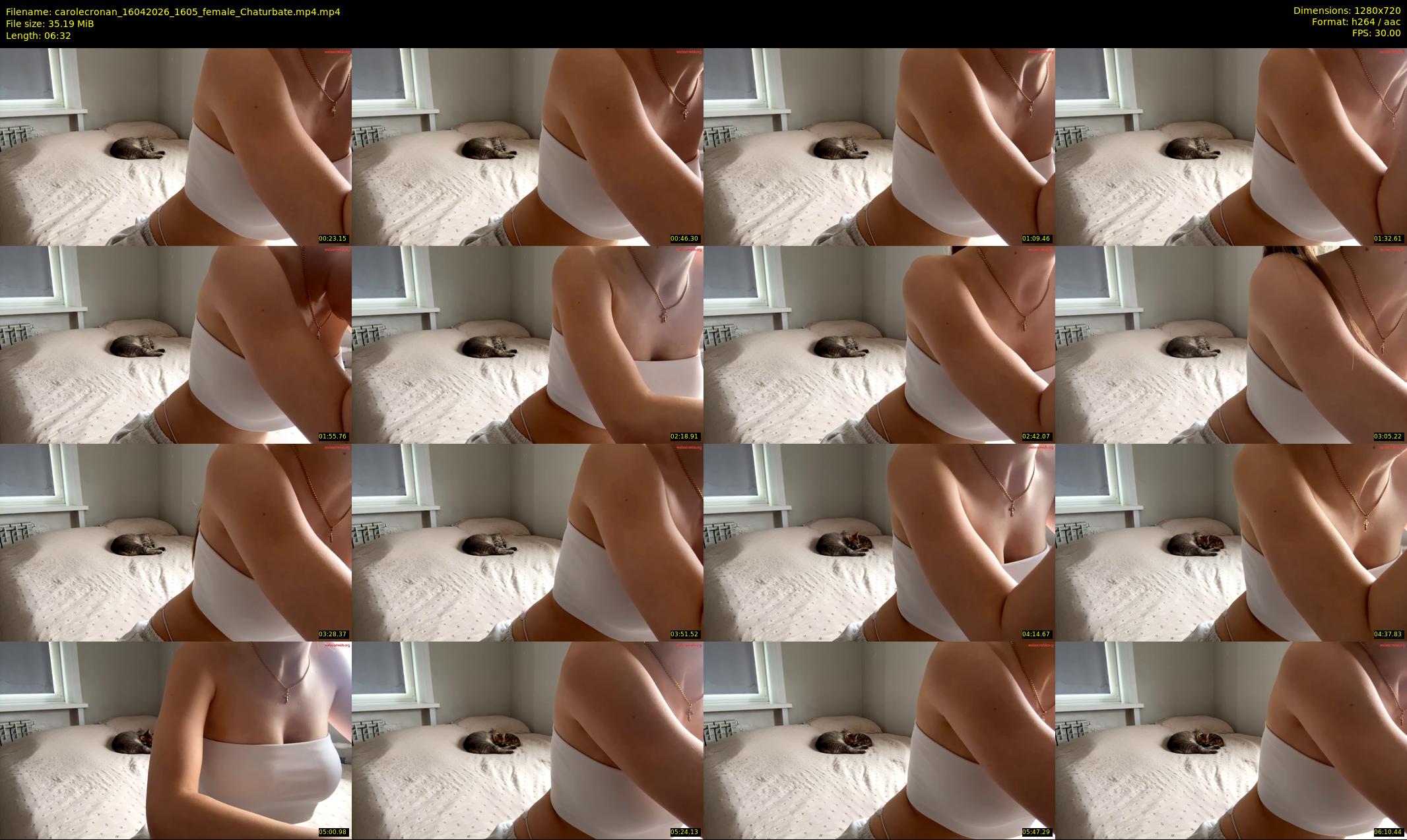 carolecronan — 7 minute Chaturbate female cam show recording, 720p, Apr 16, 2026