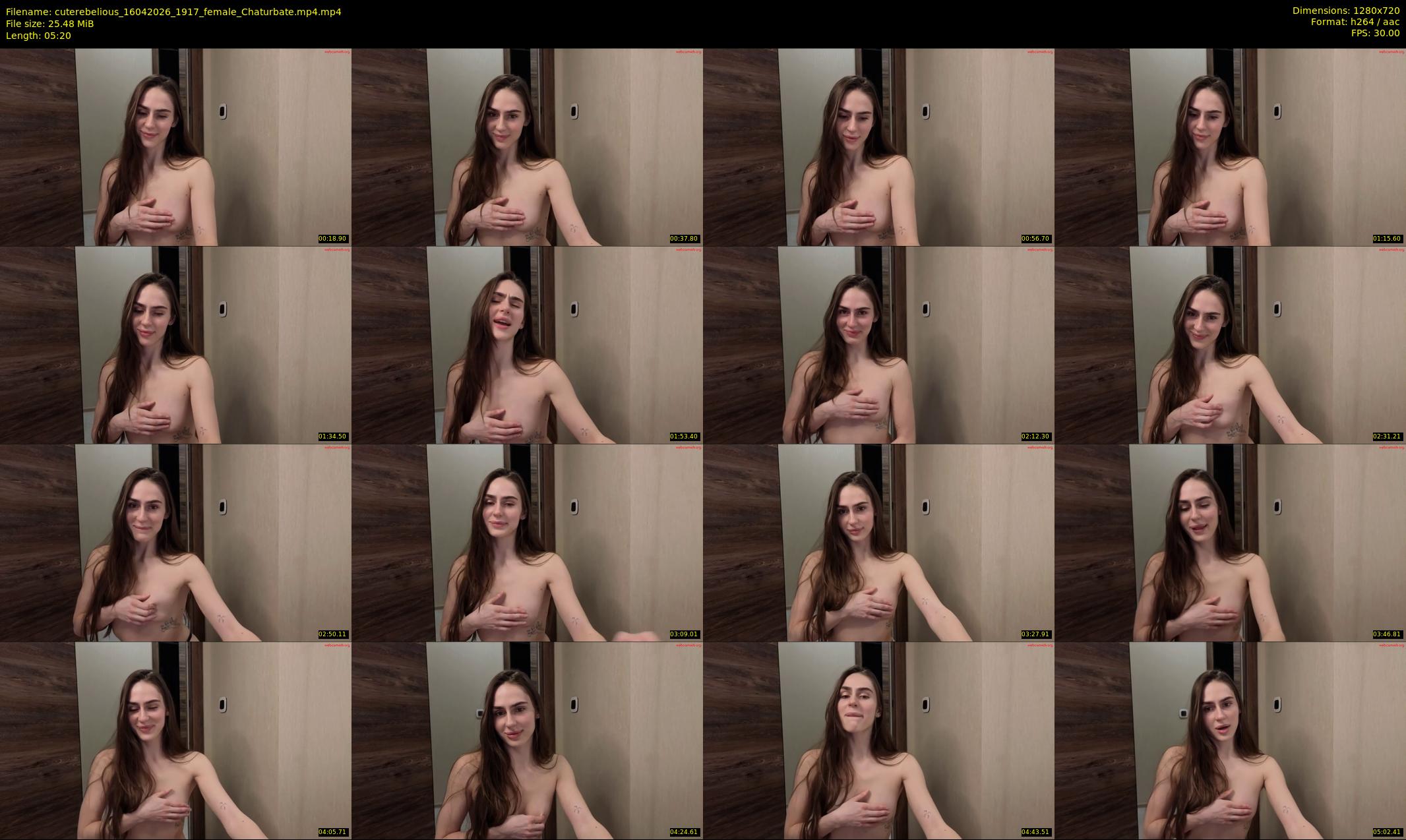 cuterebelious — 6 minute Chaturbate female cam show recording, 720p, Apr 16, 2026