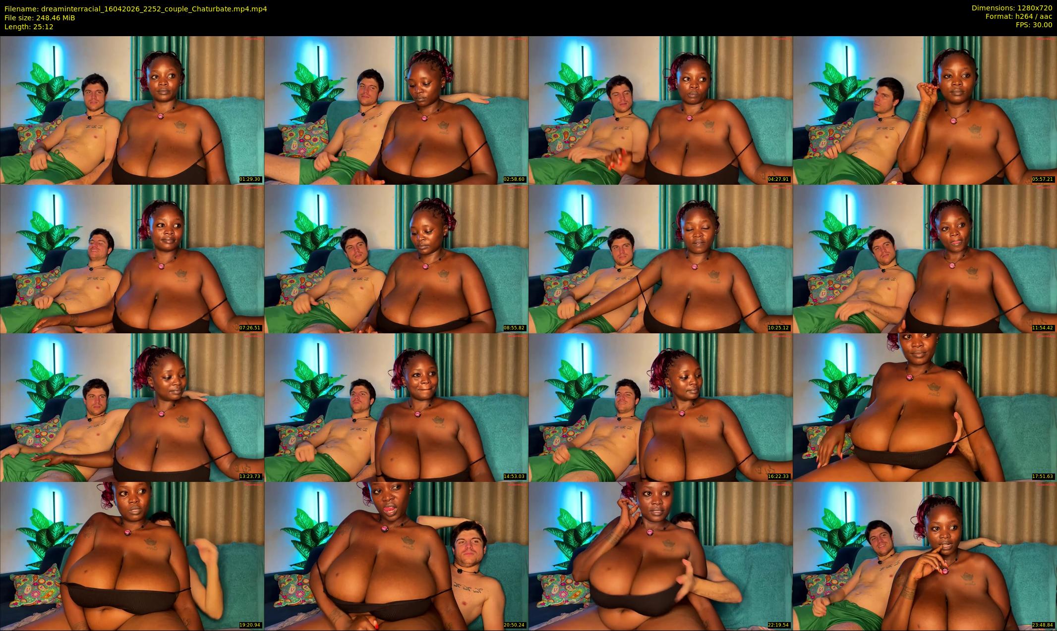 dreaminterracial — 26 minute Chaturbate couple cam show recording, 720p, Apr 16, 2026