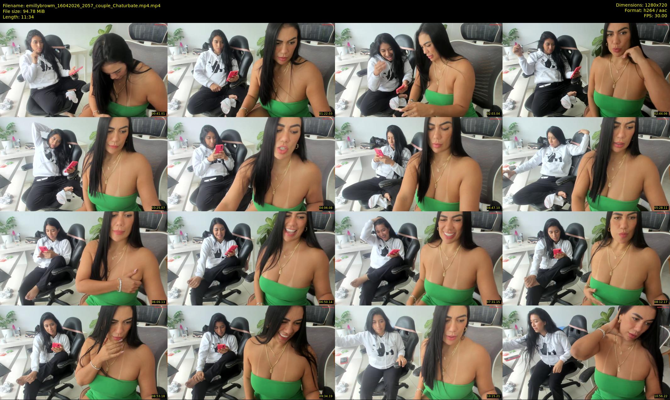emillybrowm — 12 minute Chaturbate couple cam show recording, 720p, Apr 16, 2026