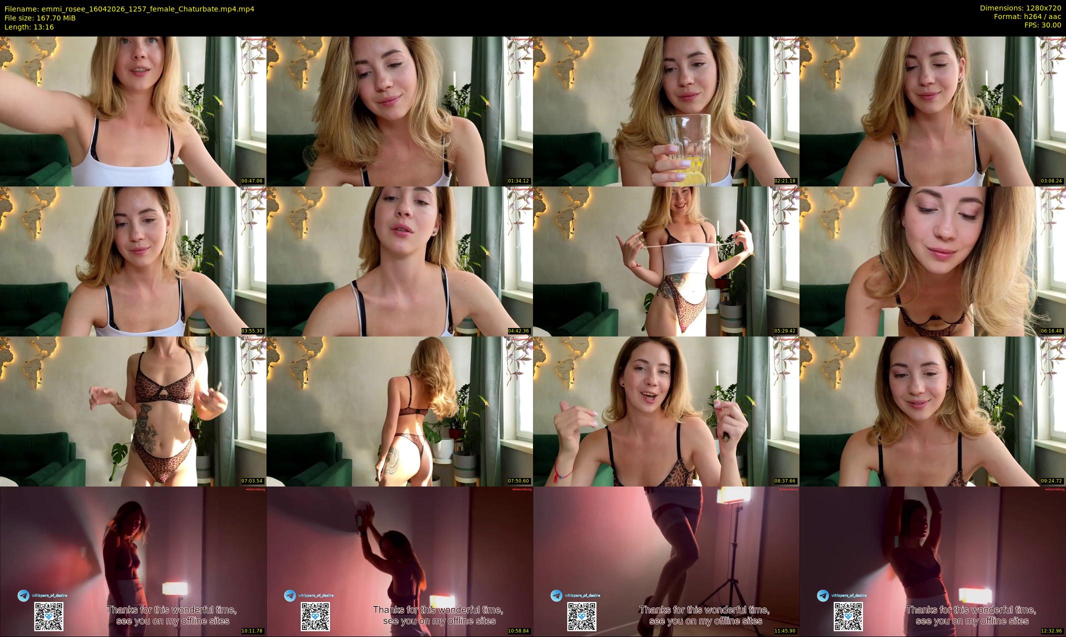 emmi_rosee — 14 minute Chaturbate female cam show recording, 720p, Apr 16, 2026