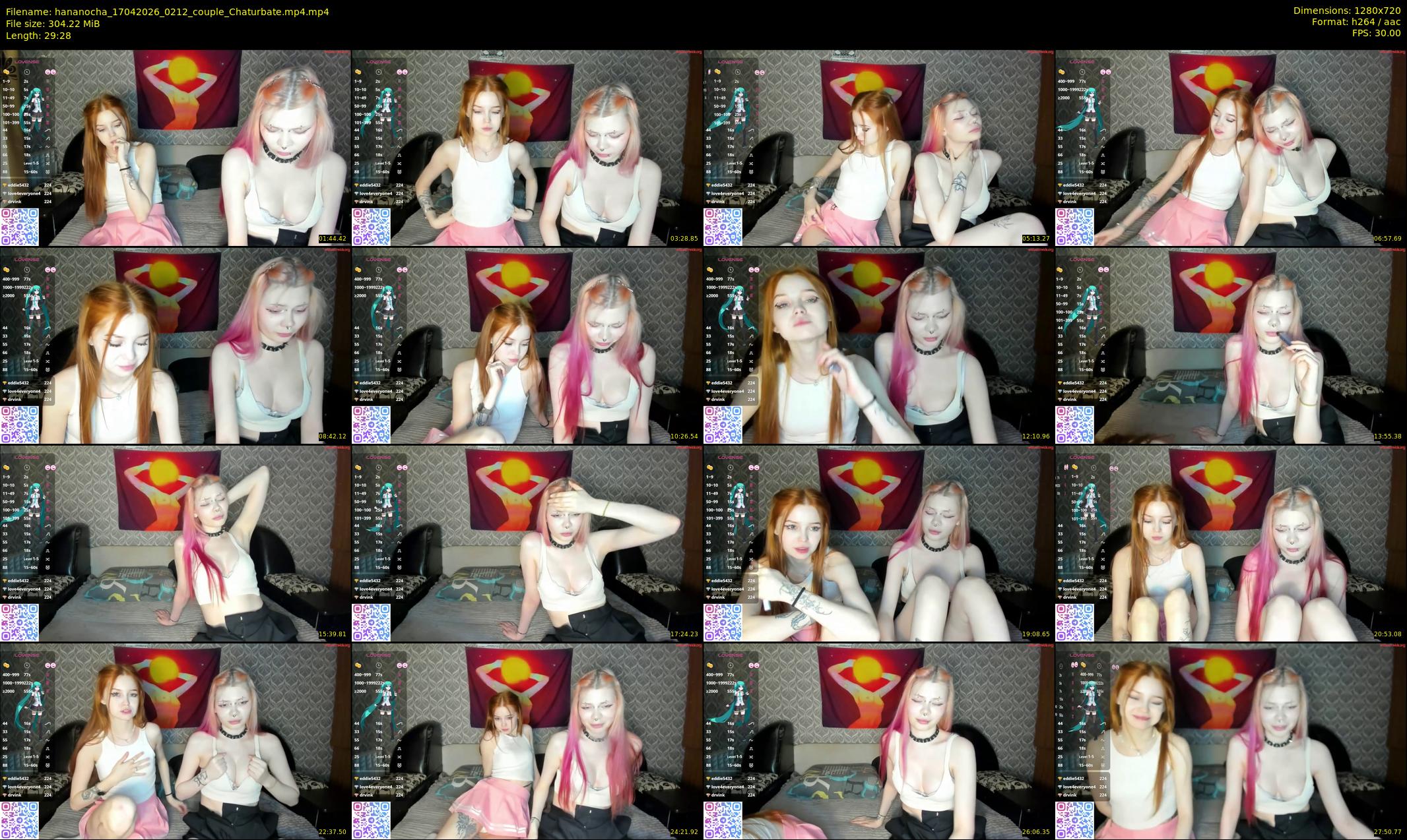 hananocha — 30 minute Chaturbate couple cam show recording, 720p, Apr 17, 2026