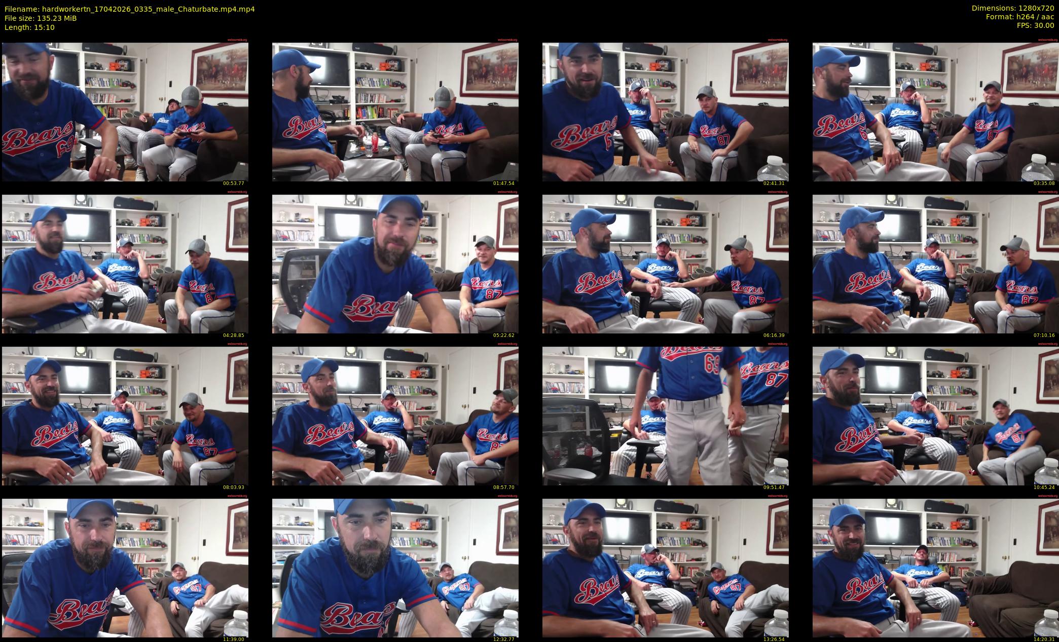 hardworkertn — 16 minute Chaturbate male cam show recording, 720p, Apr 17, 2026
