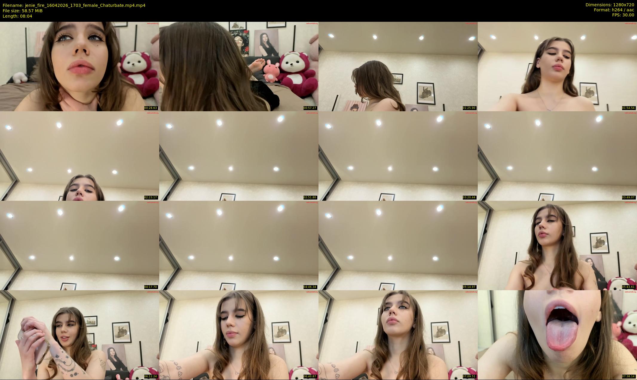 jenie_fire — 9 minute Chaturbate female cam show recording, 720p, Apr 16, 2026