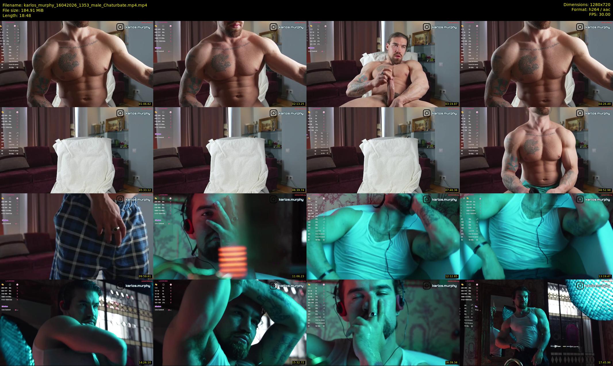 karlos_murphy — 19 minute Chaturbate male cam show recording, 720p, Apr 16, 2026
