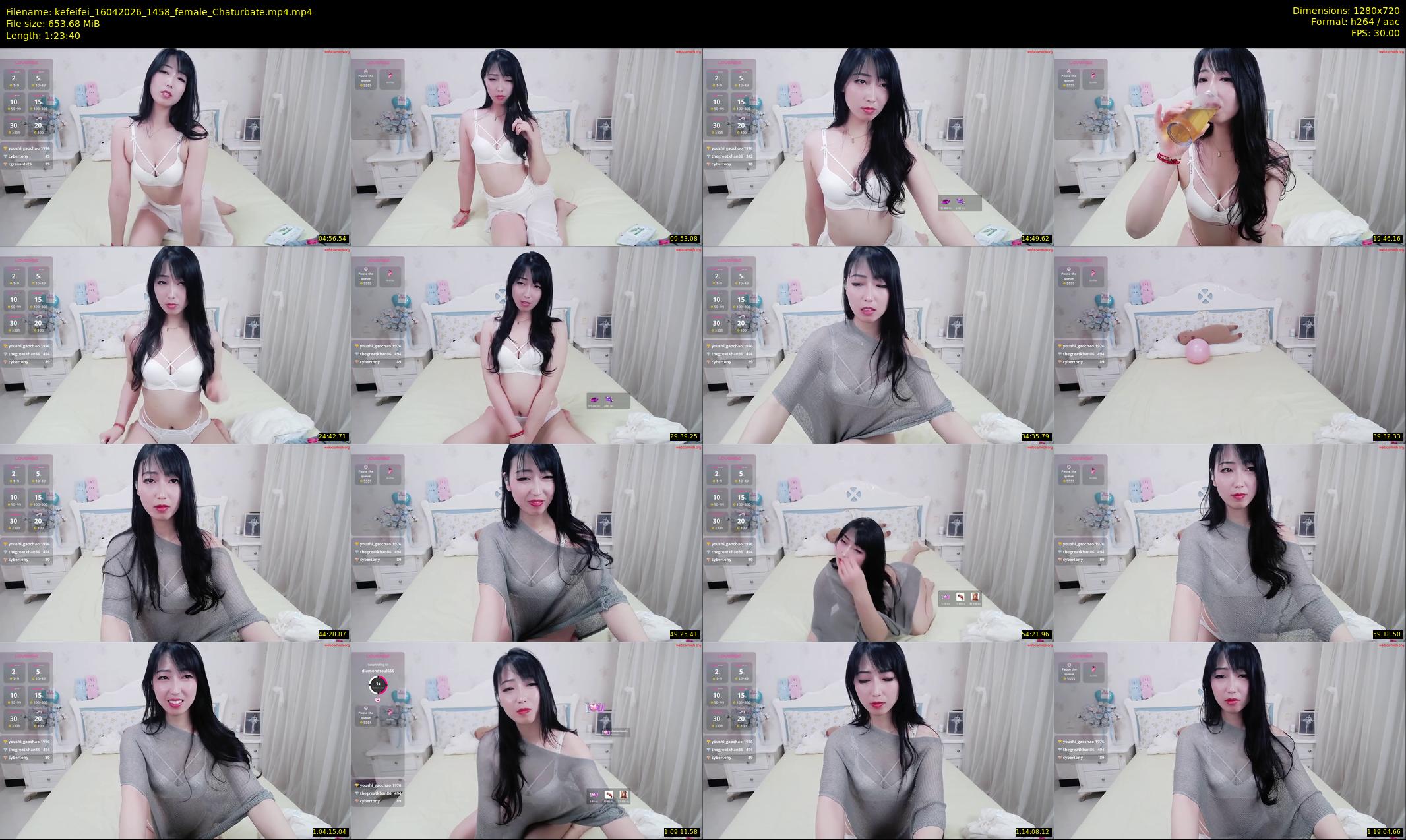 kefeifei — 84 minute Chaturbate female cam show recording, 720p, Apr 16, 2026