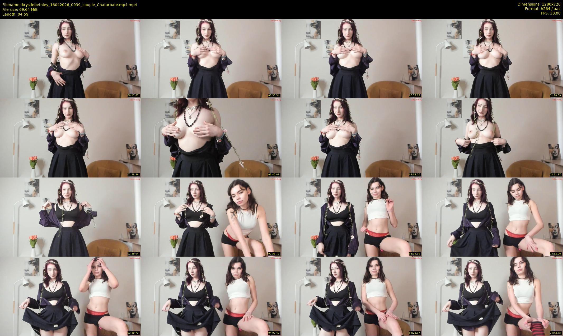 krystlebethley — 5 minute Chaturbate couple cam show recording, 720p, Apr 16, 2026