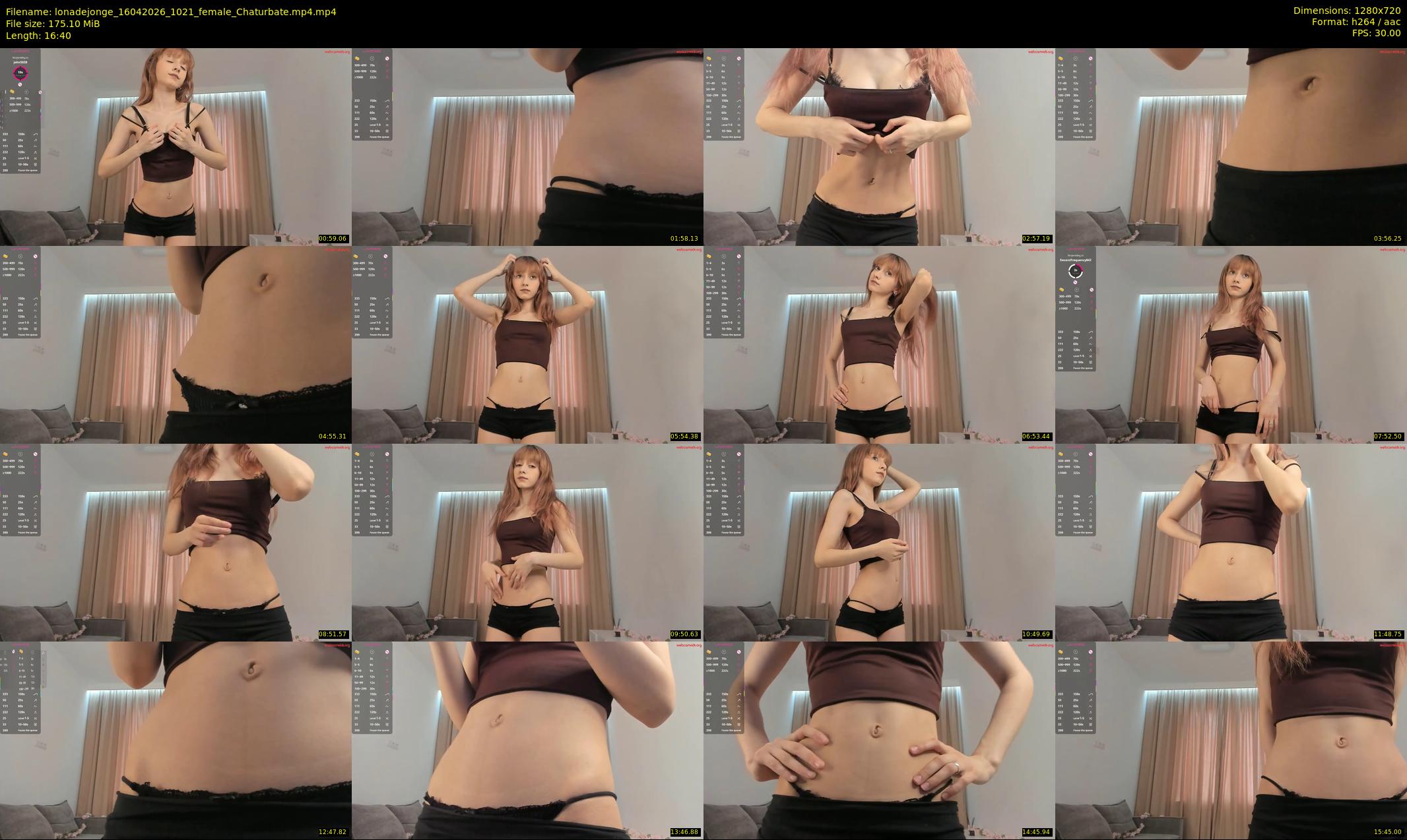 lonadejonge — 17 minute Chaturbate female cam show recording, 720p, Apr 16, 2026