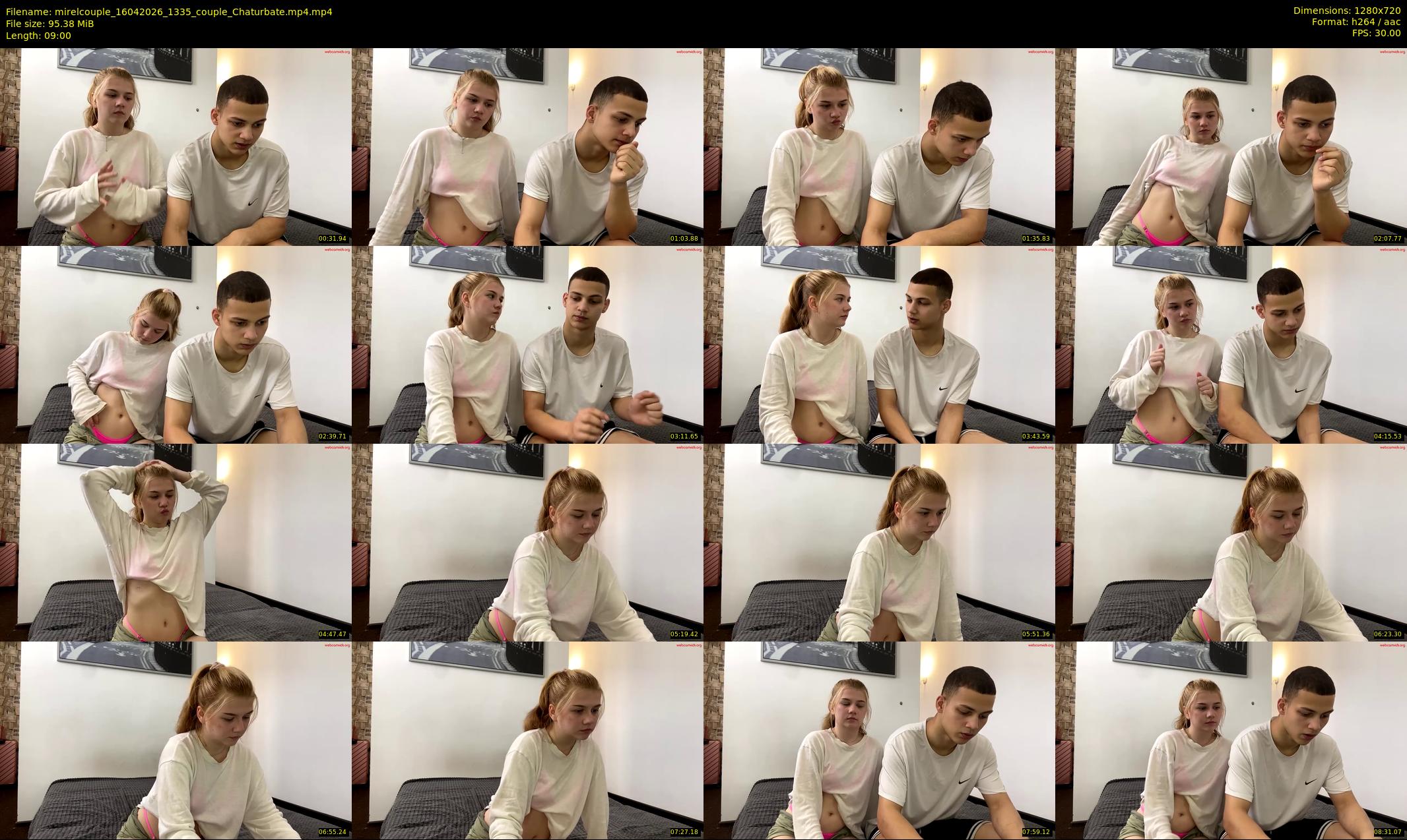 mirelcouple — 9 minute Chaturbate couple cam show recording, 720p, Apr 16, 2026