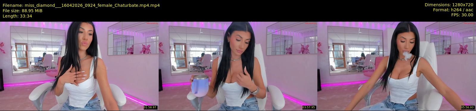 miss_diamond__ — 34 minute Chaturbate female cam show recording, 720p, Apr 16, 2026