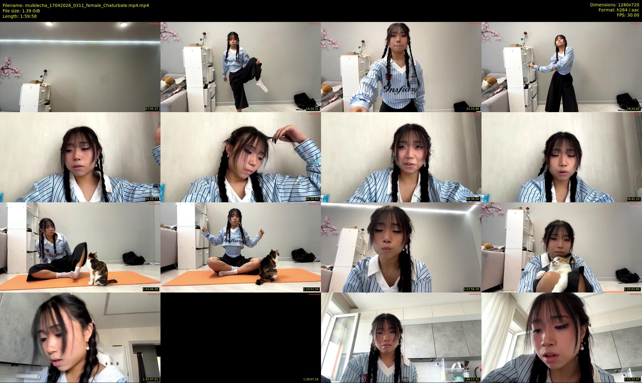 muiklecha — 120 minute Chaturbate female cam show recording, 720p, Apr 17, 2026