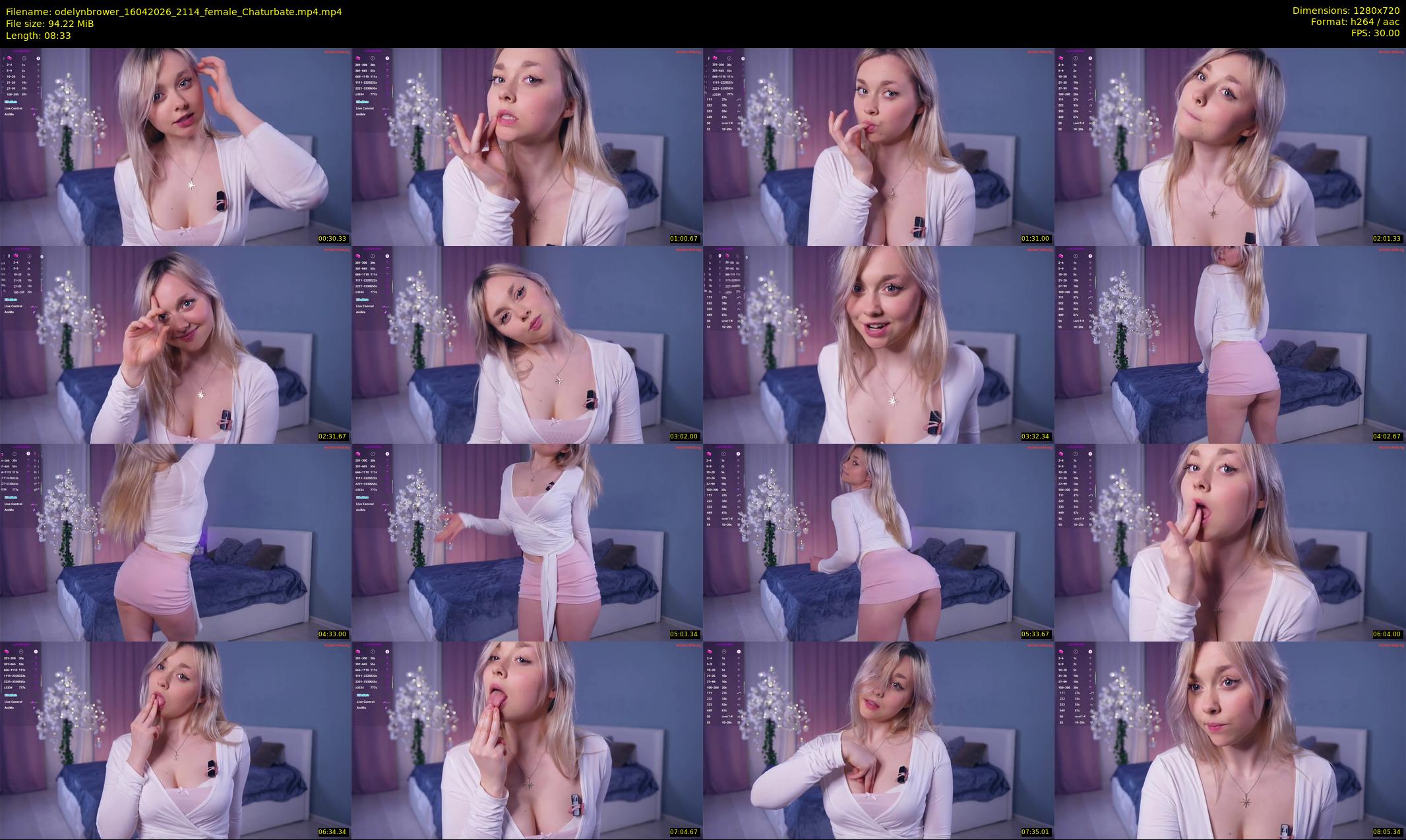 odelynbrower — 9 minute Chaturbate female cam show recording, 720p, Apr 16, 2026