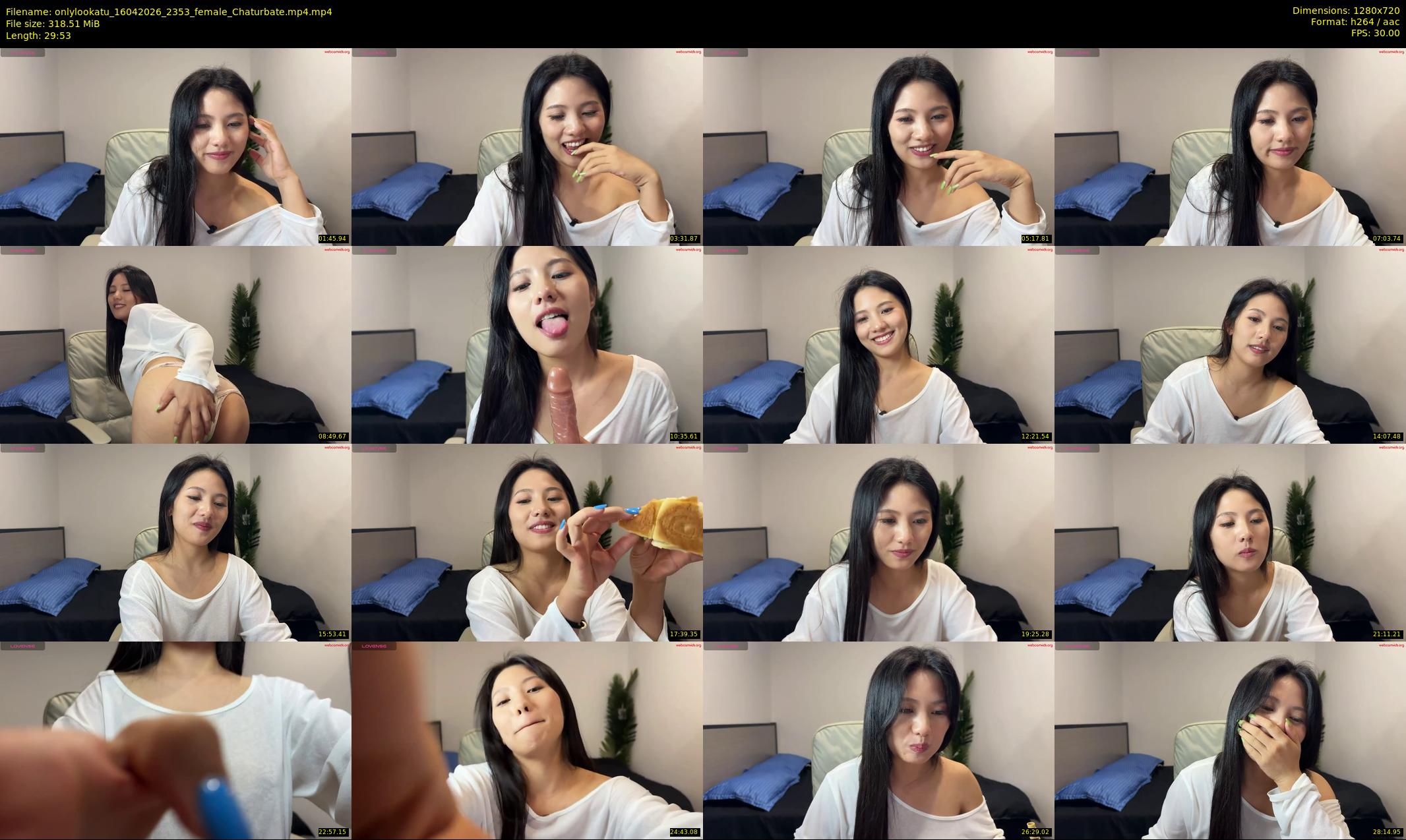onlylookatu — 30 minute Chaturbate female cam show recording, 720p, Apr 16, 2026