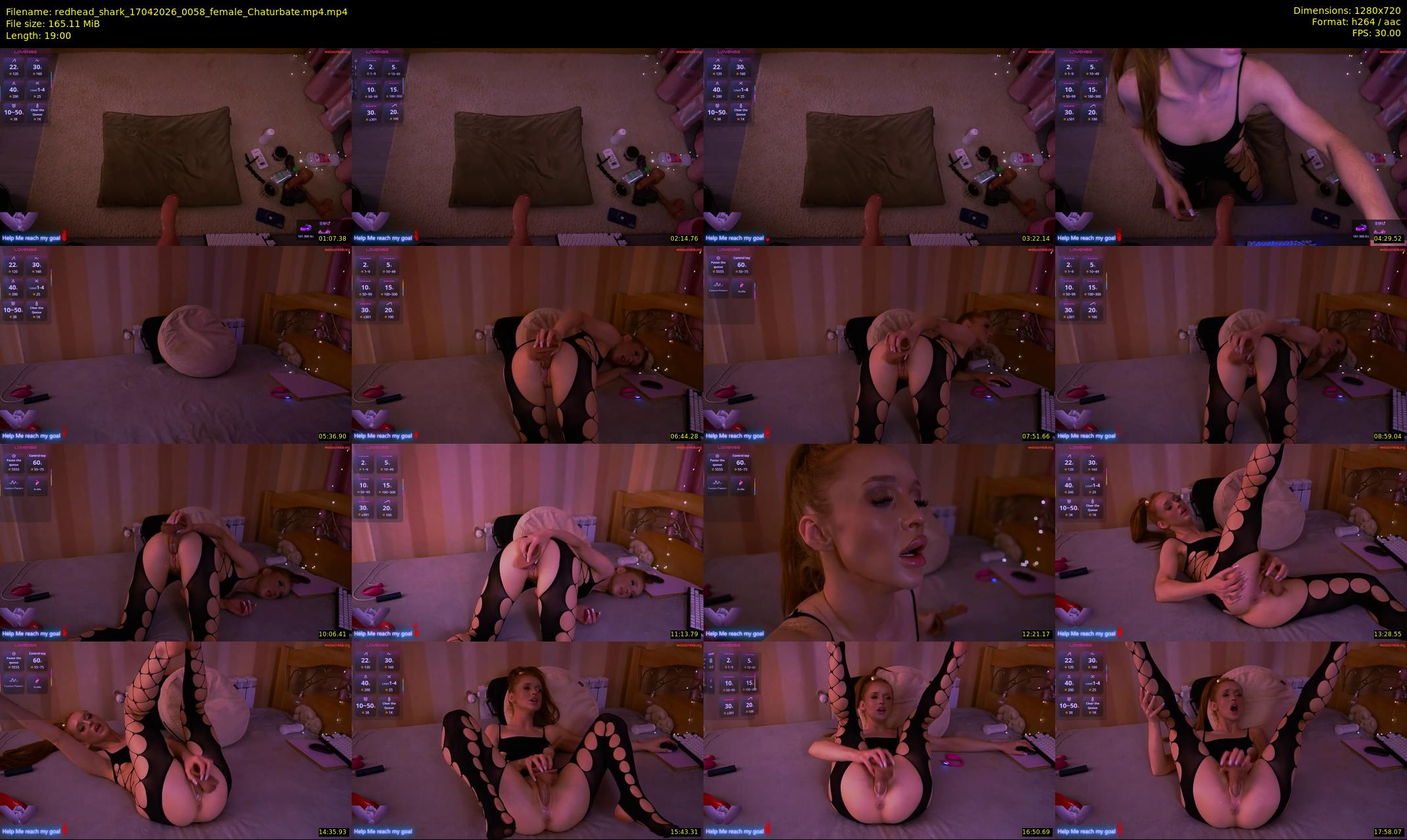 redhead_shark — 19 minute Chaturbate female cam show recording, 720p, Apr 17, 2026